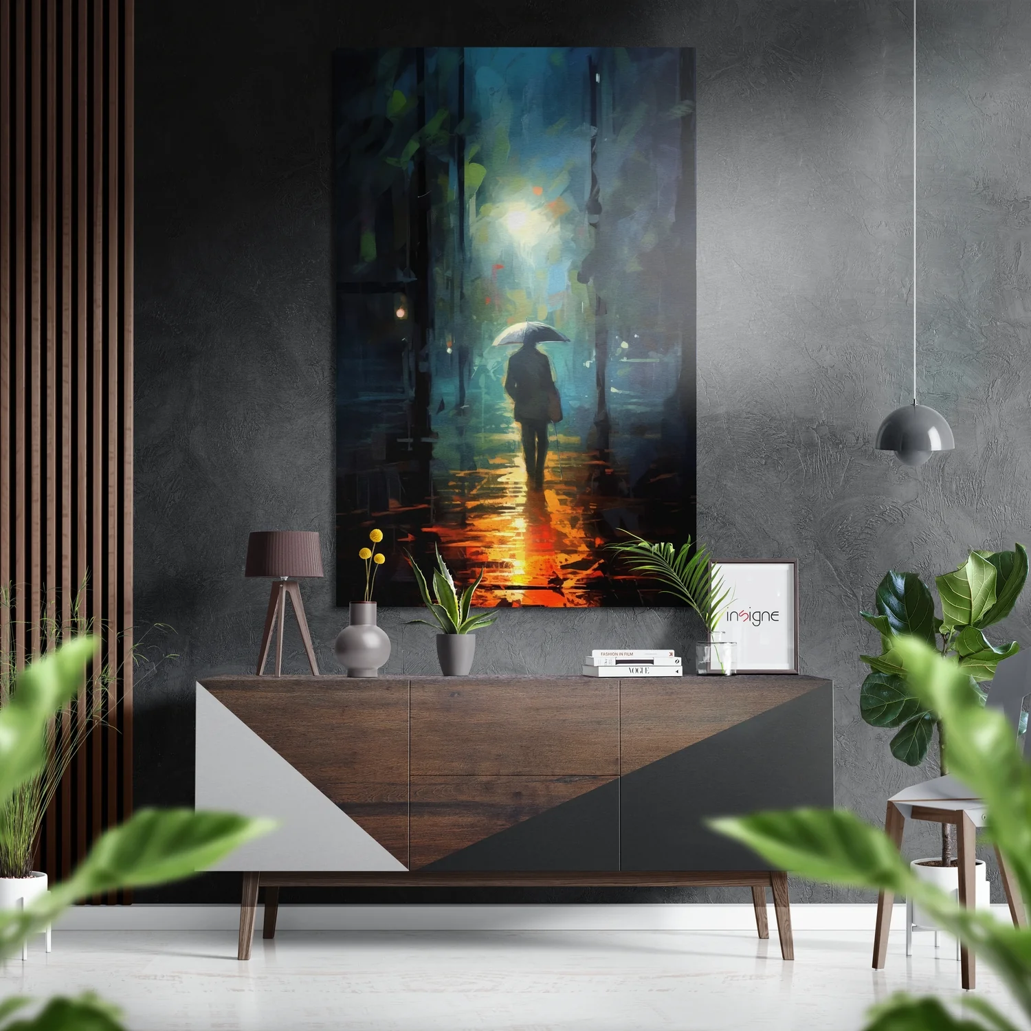 Alone Brushed Aluminum Dibond Wall Art