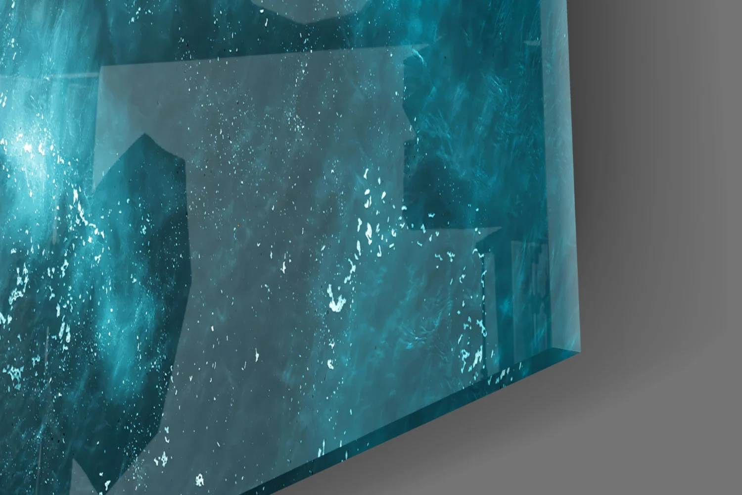 Amber Sand Ocean Aerial Glass Wall Art - Image 7