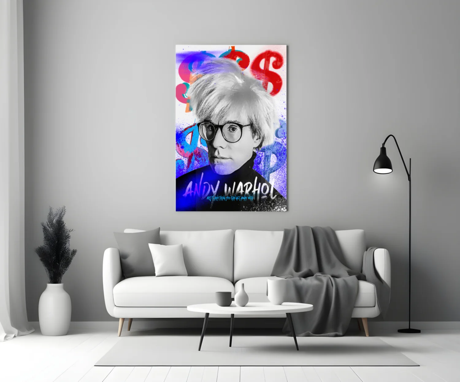 Pop Art Studio Portrait Glass Wall Art || Designer Collection - Image 3