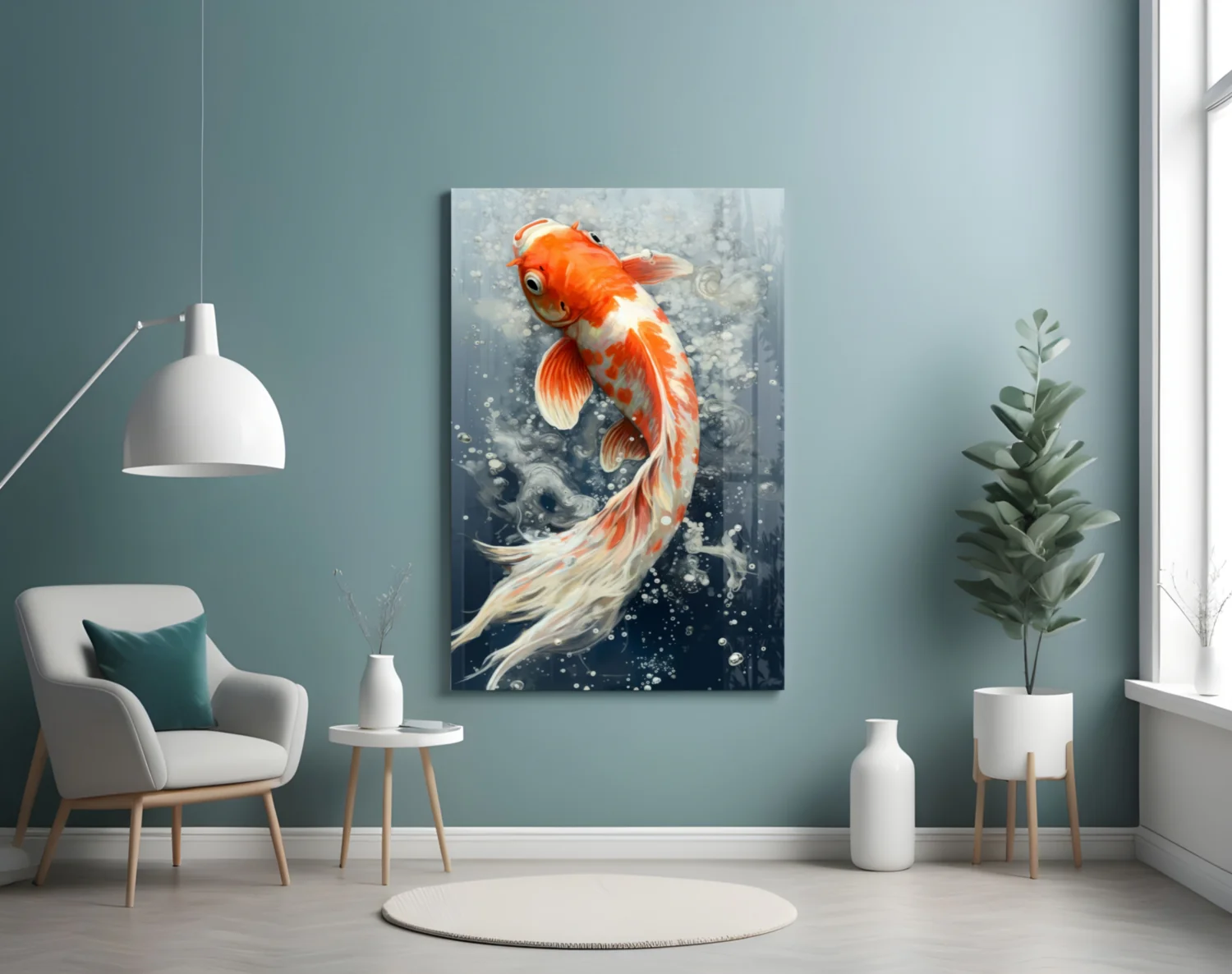 Angelfish Glass Wall Art|| Designer's Collection - Image 5