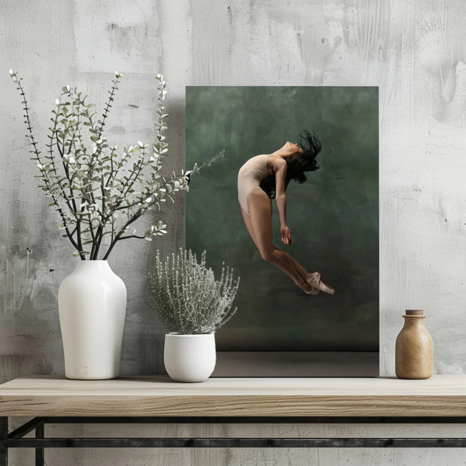 Arched Leap Ballet Dancer Aluminum Print - Image 2