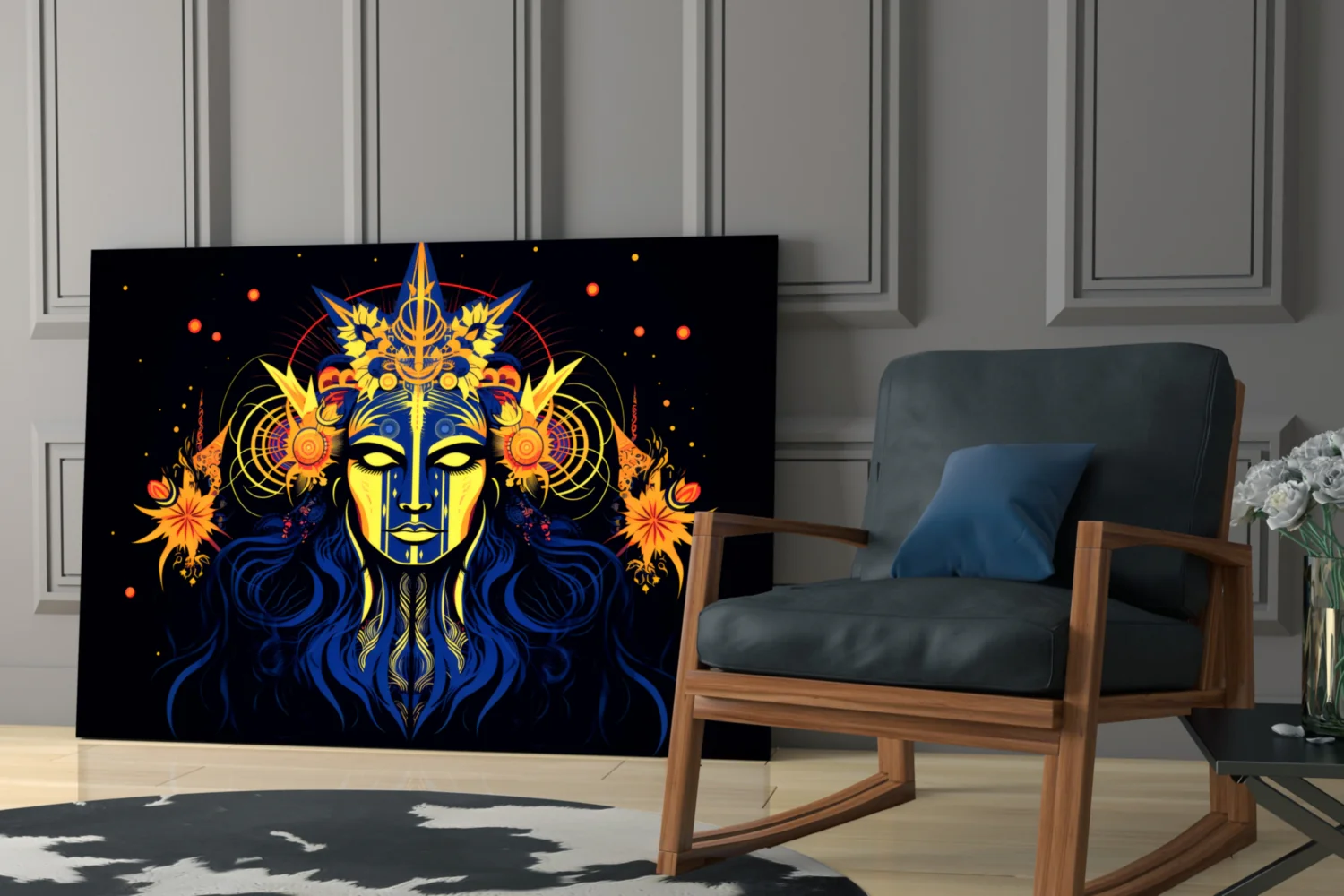 Astrologer Glass Wall Art|| Designer's Collection - Image 7