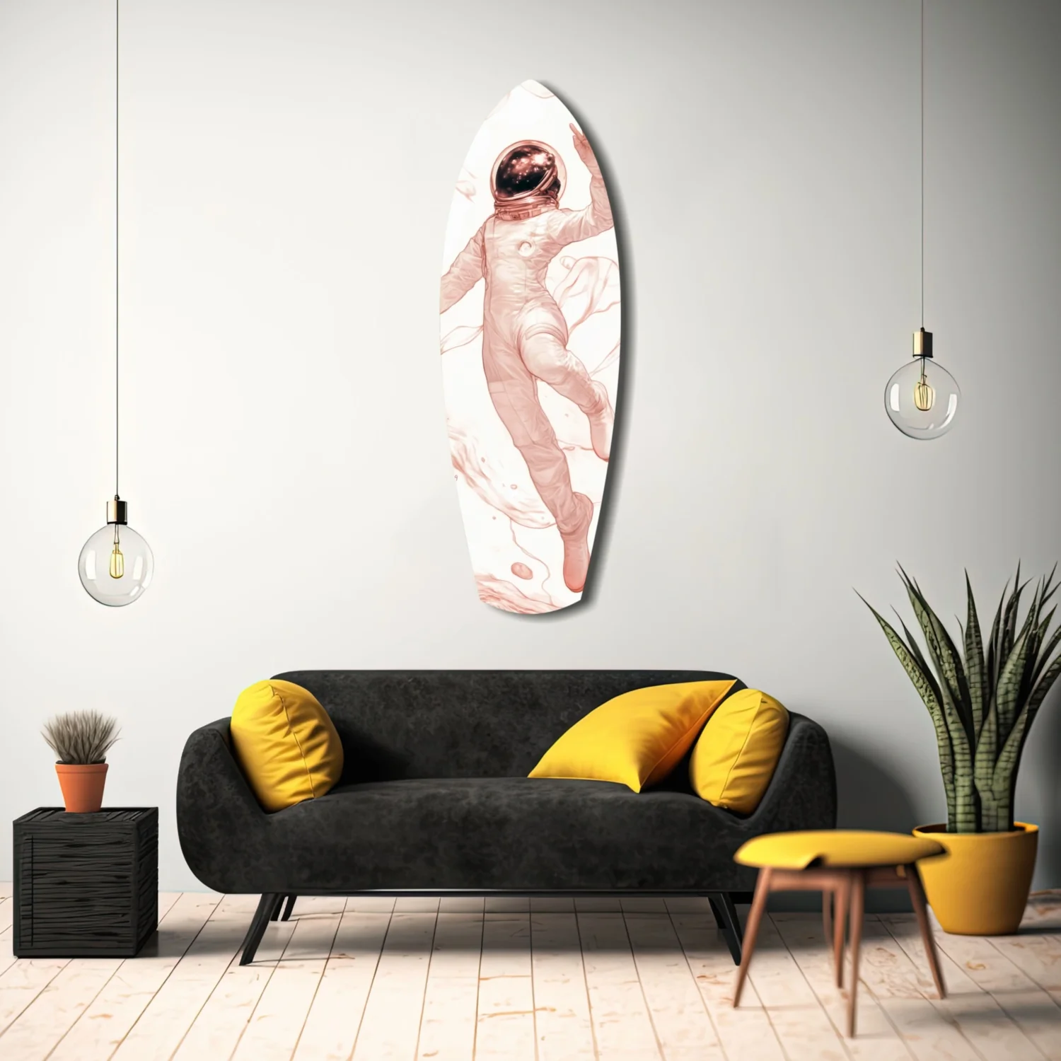Astronaut in the Ocean Glass Wall Art - Image 11
