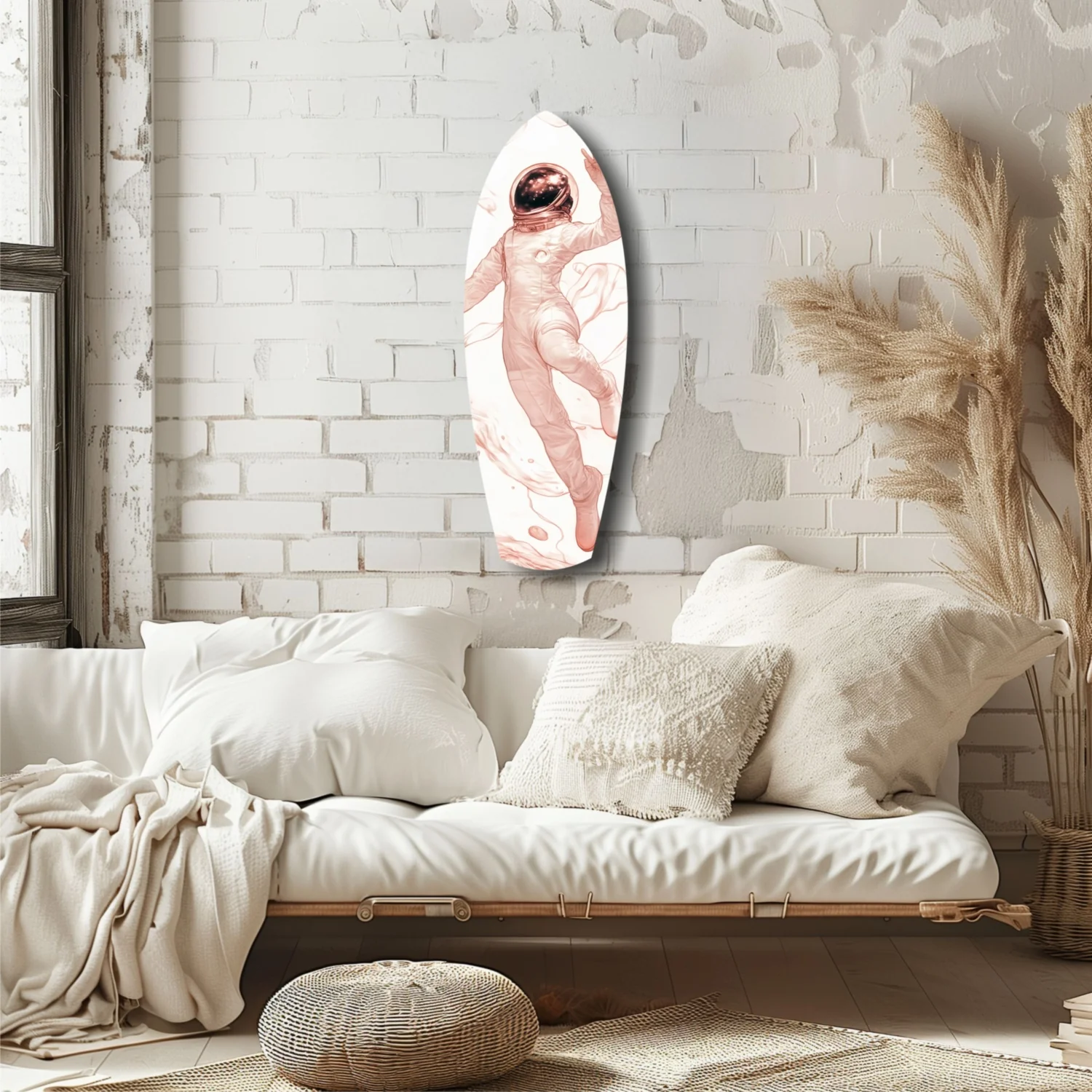 Astronaut in the Ocean Glass Wall Art - Image 6