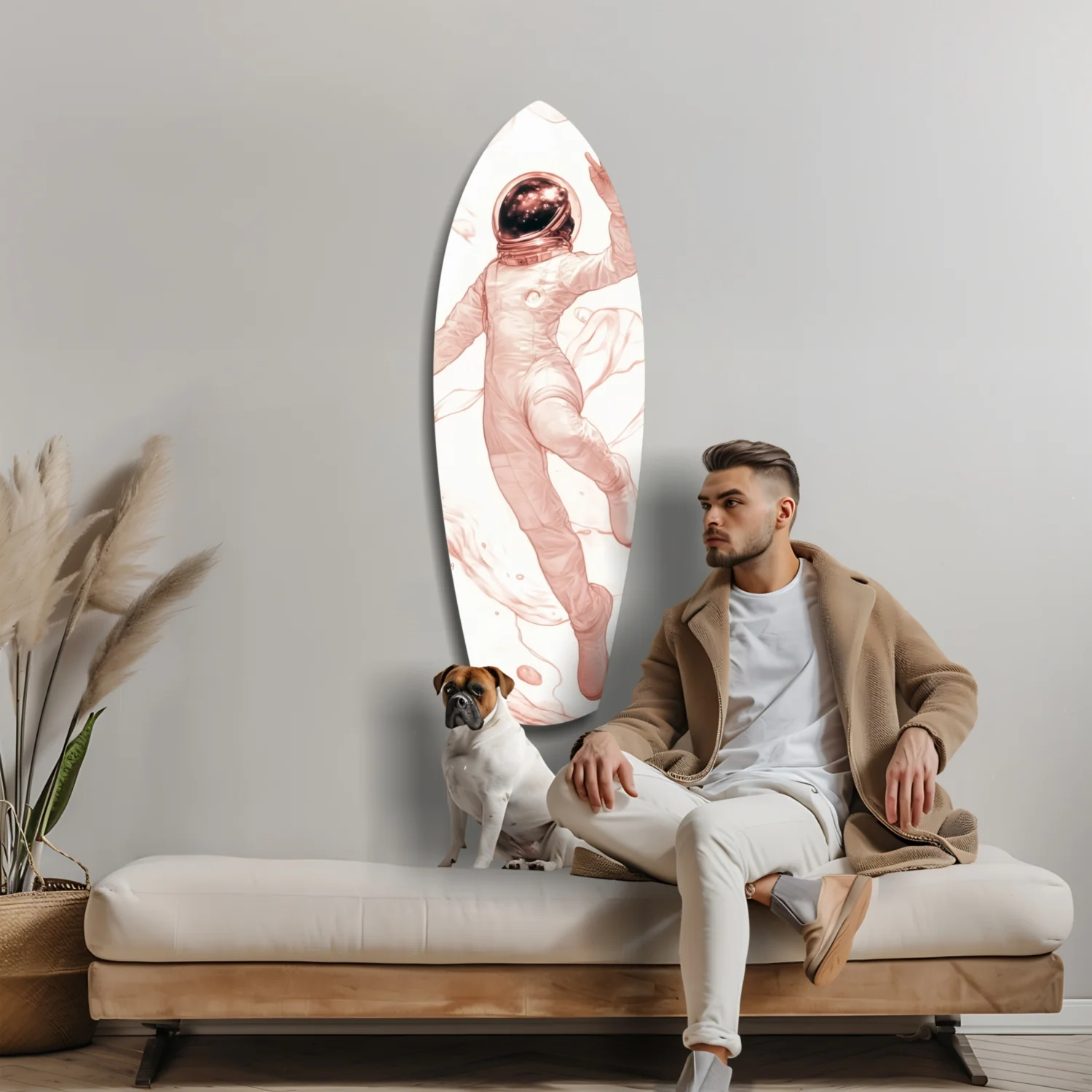 Astronaut in the Ocean Glass Wall Art - Image 8