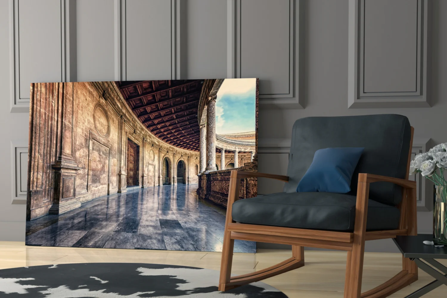Baroque Building Glass Wall Art - Image 6