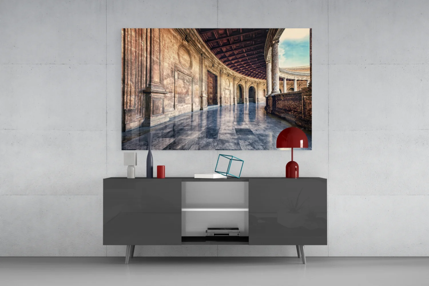 Baroque Building Glass Wall Art - Image 8