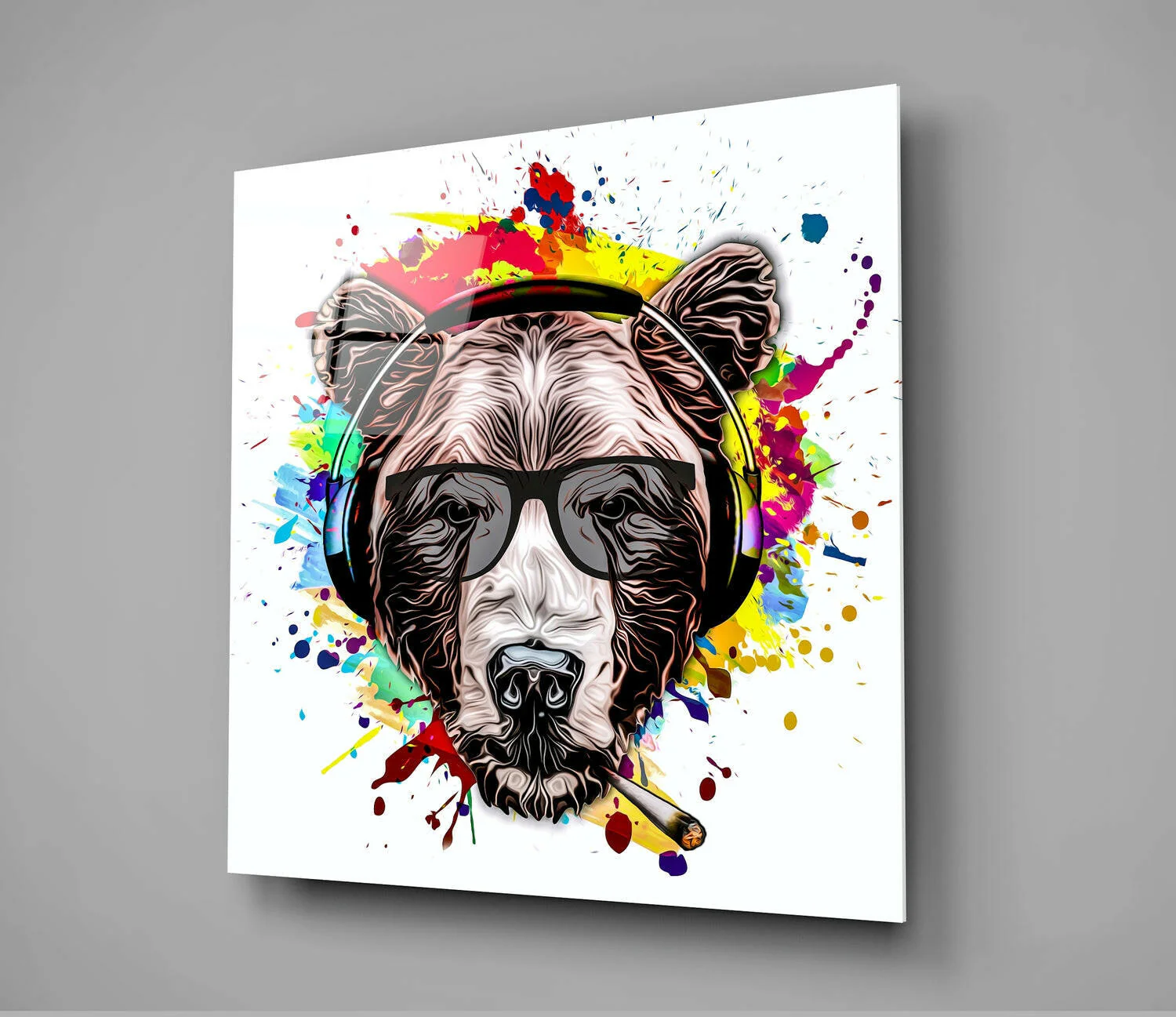 Bear Glass Wall Art - Image 3