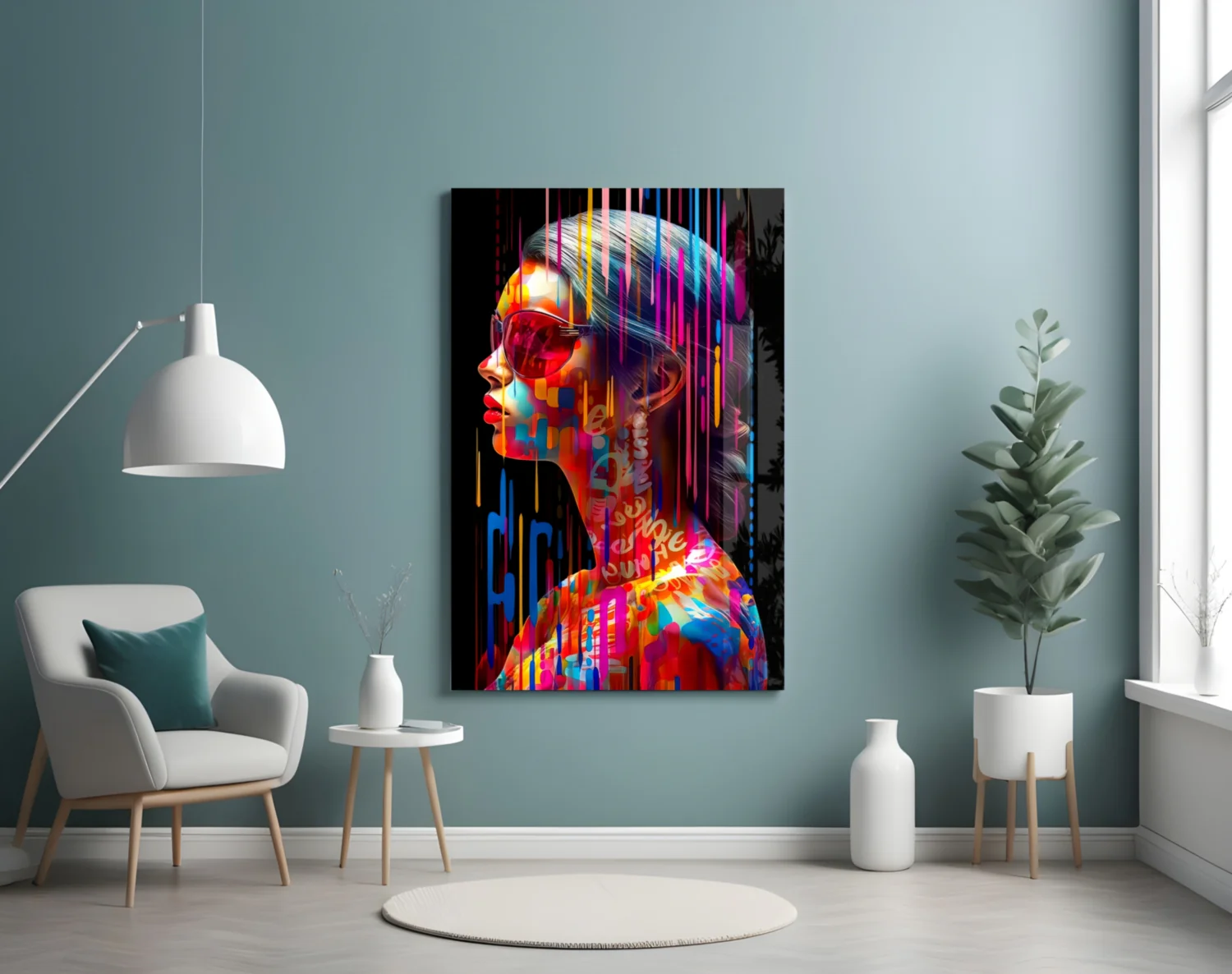 Beauty in Colors Glass Wall Art || Designer Collection - Image 4