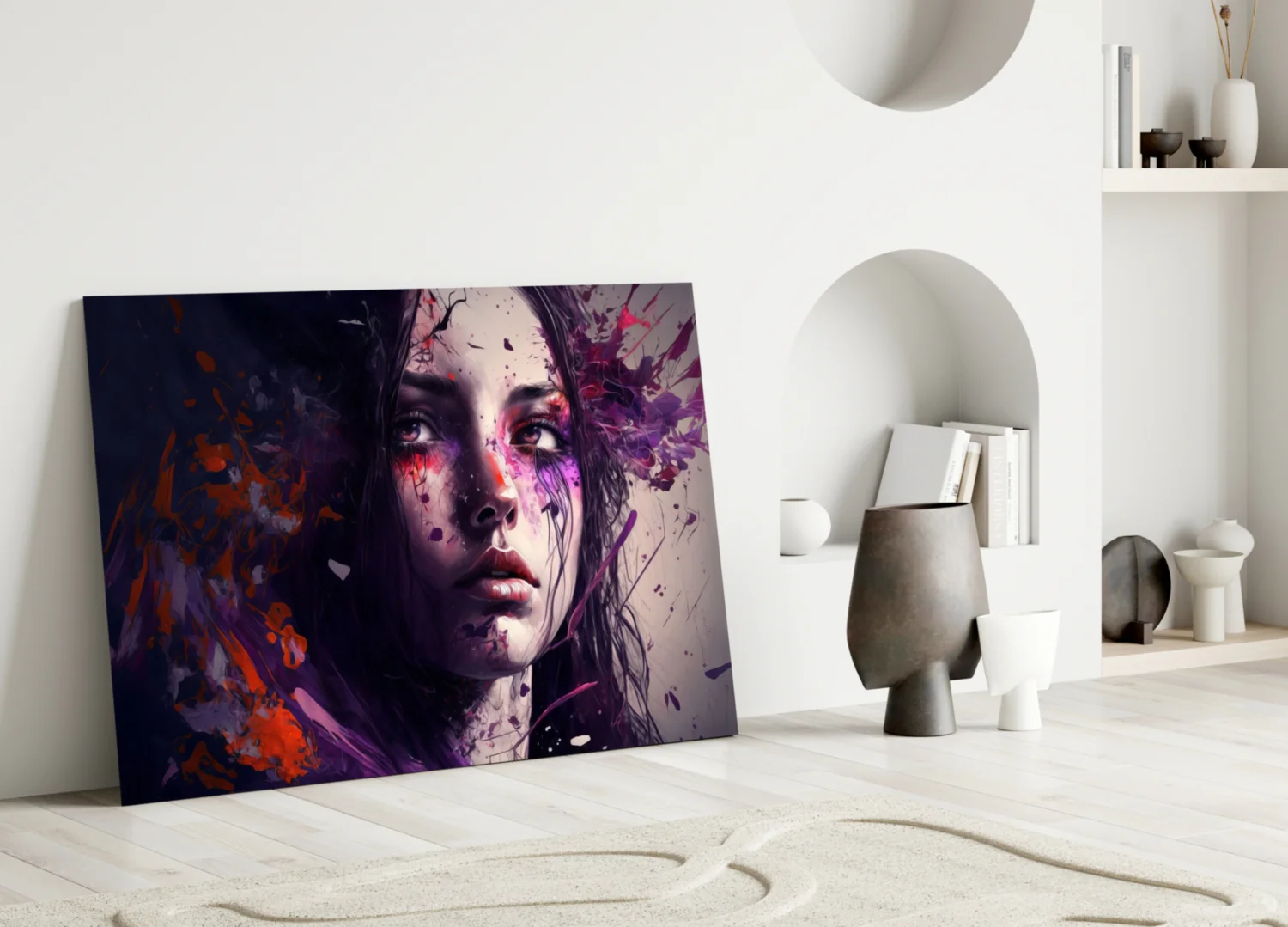 Beauty of a Sadness Glass Wall Art || Designer Collection - Image 3