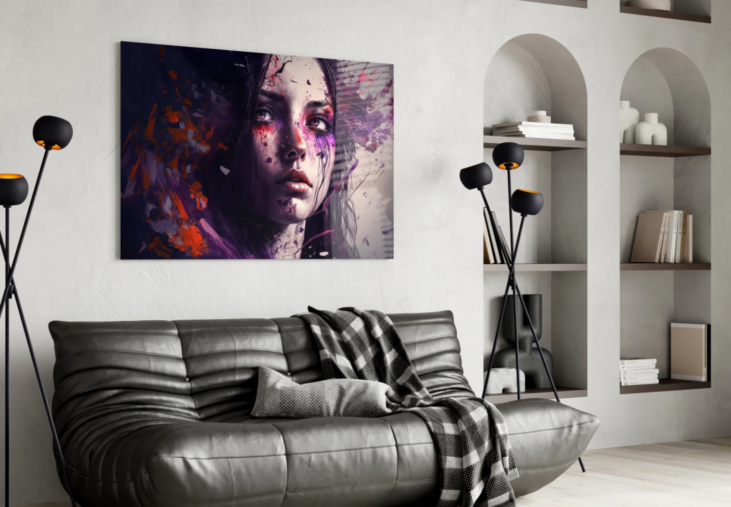 Beauty of a Sadness Glass Wall Art || Designer Collection - Image 4