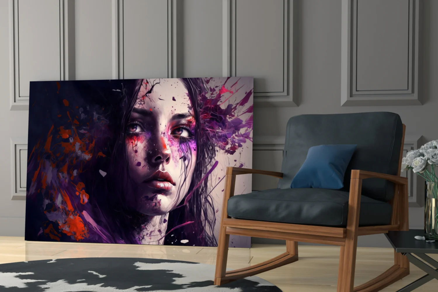 Beauty of a Sadness Glass Wall Art || Designer Collection - Image 6
