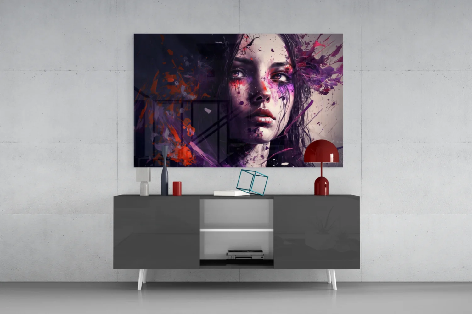 Beauty of a Sadness Glass Wall Art || Designer Collection - Image 8