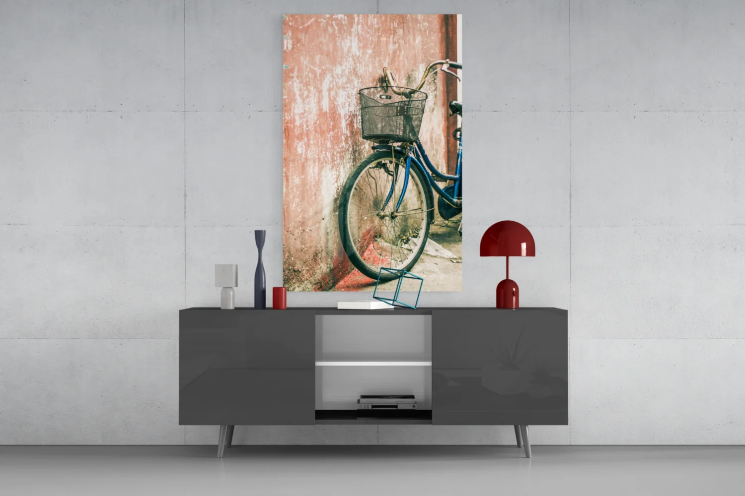 Bicycle Basket Glass Wall Art - Image 8