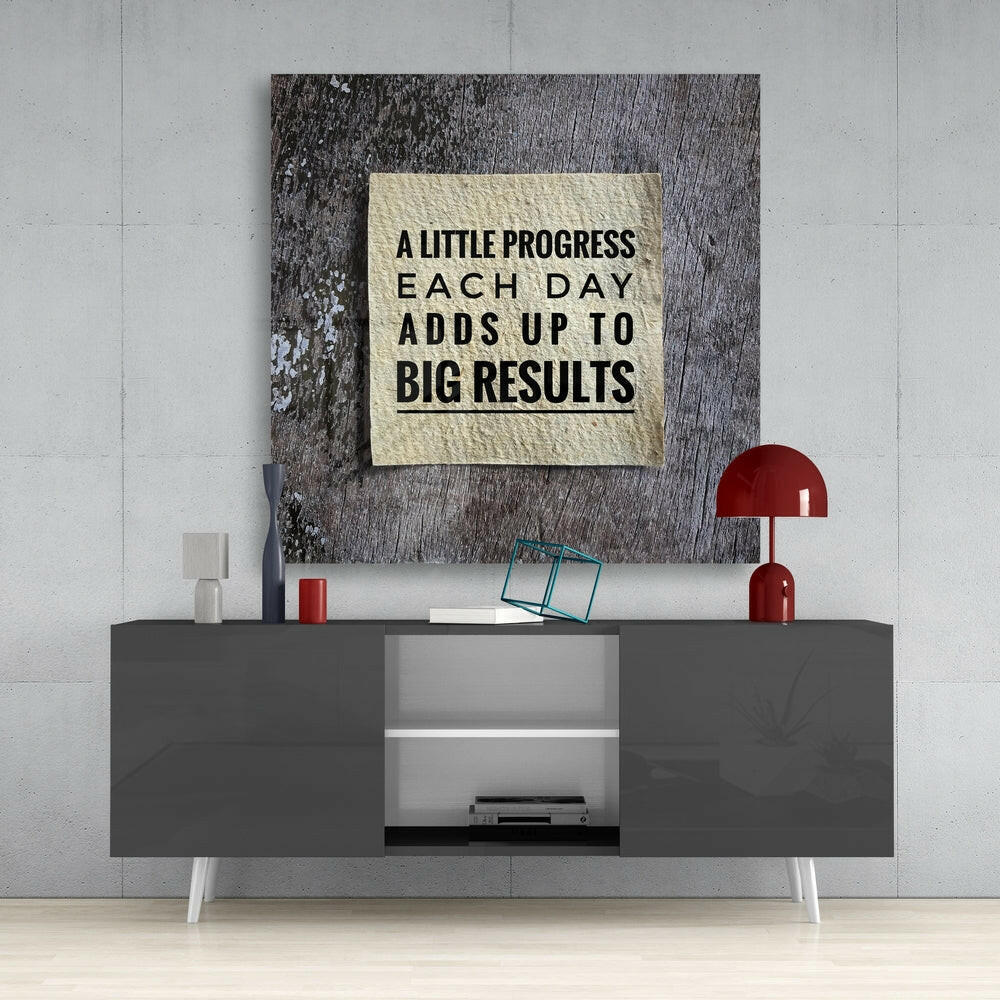 “Big Results” Glass Wall Art - Image 4