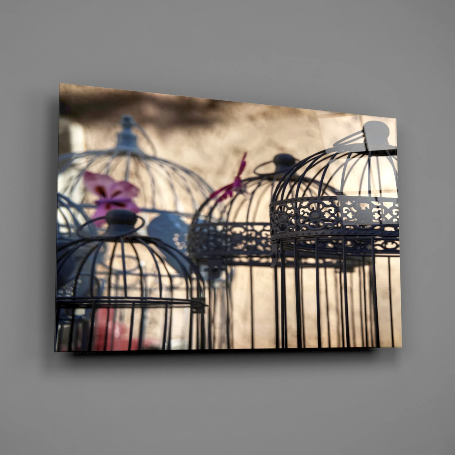 Birdcage Glass Wall Art - Image 2