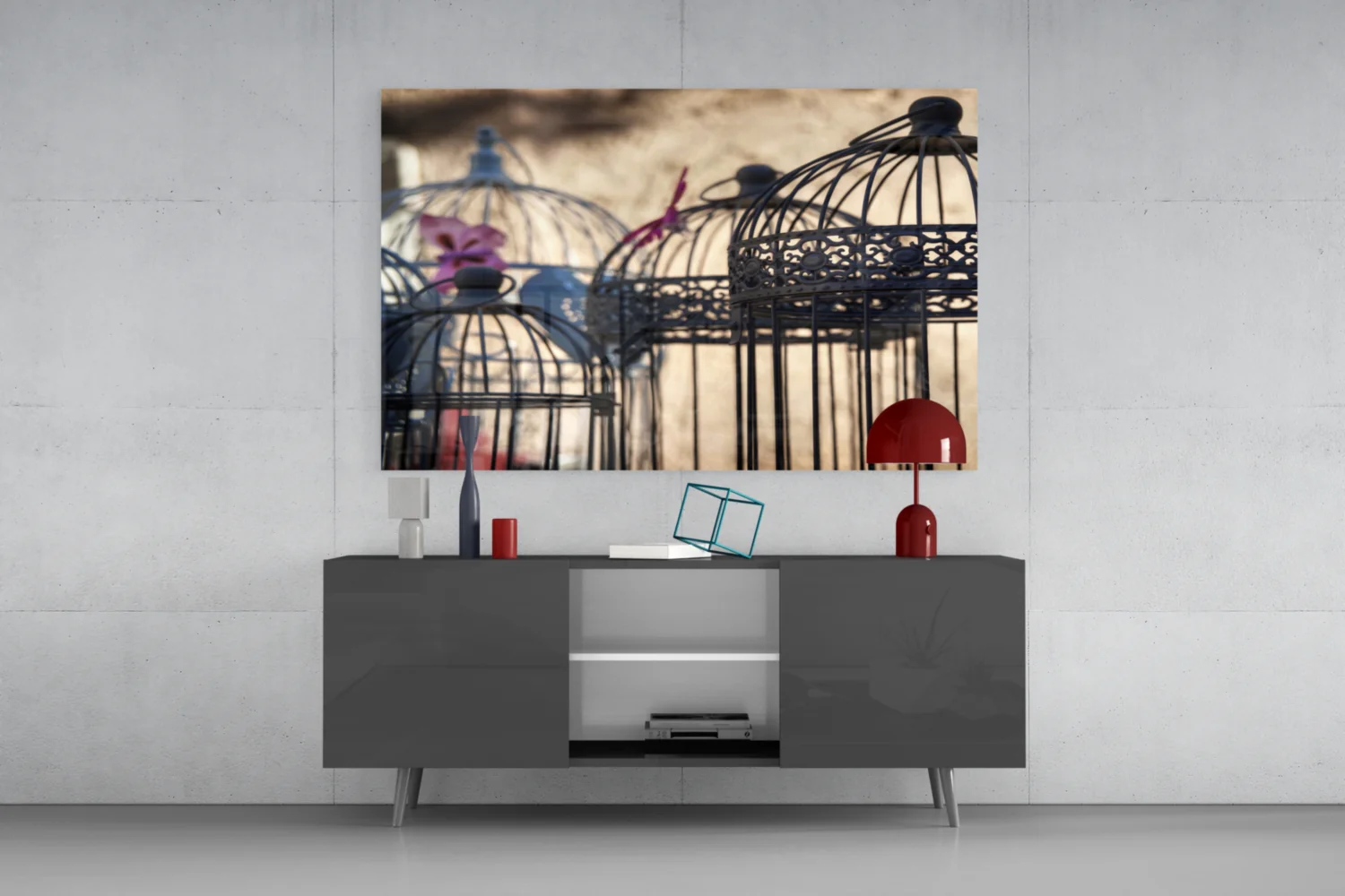 Birdcage Glass Wall Art - Image 8