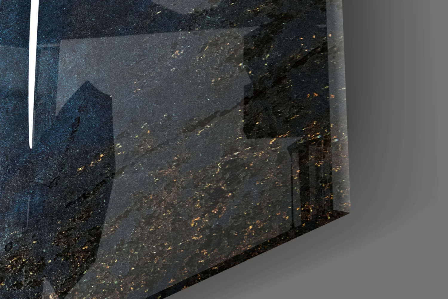 Bismillah Naskh Blue Glass Wall Art - Image 7
