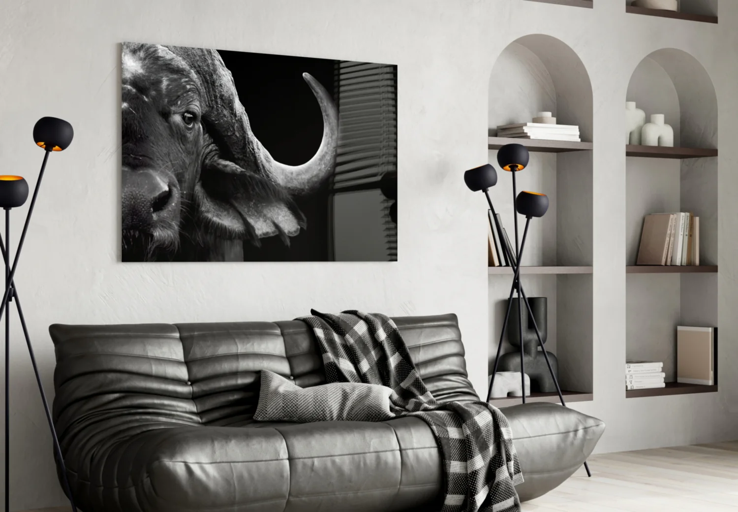 Bison Glass Wall Art - Image 4