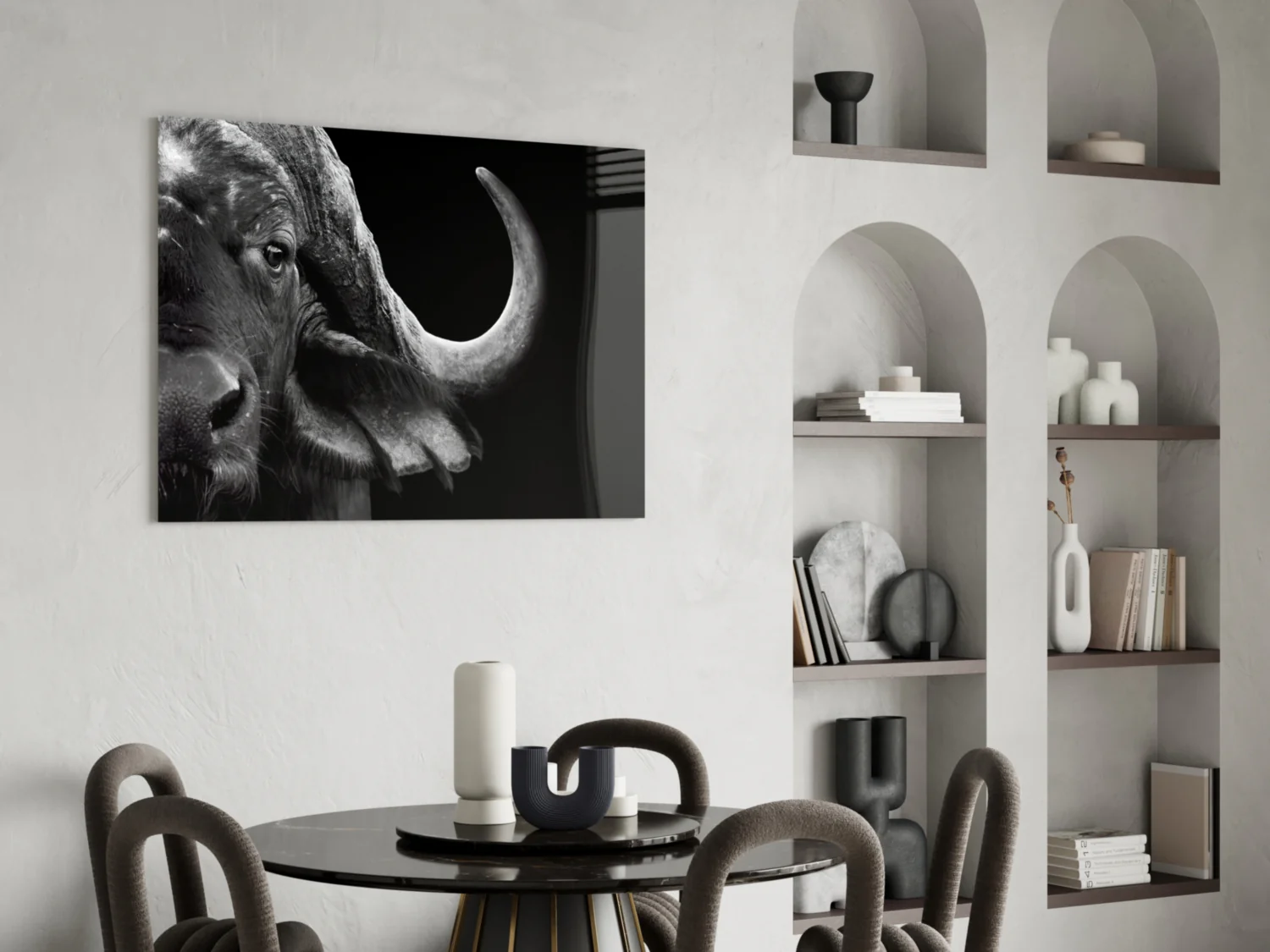 Bison Glass Wall Art - Image 5