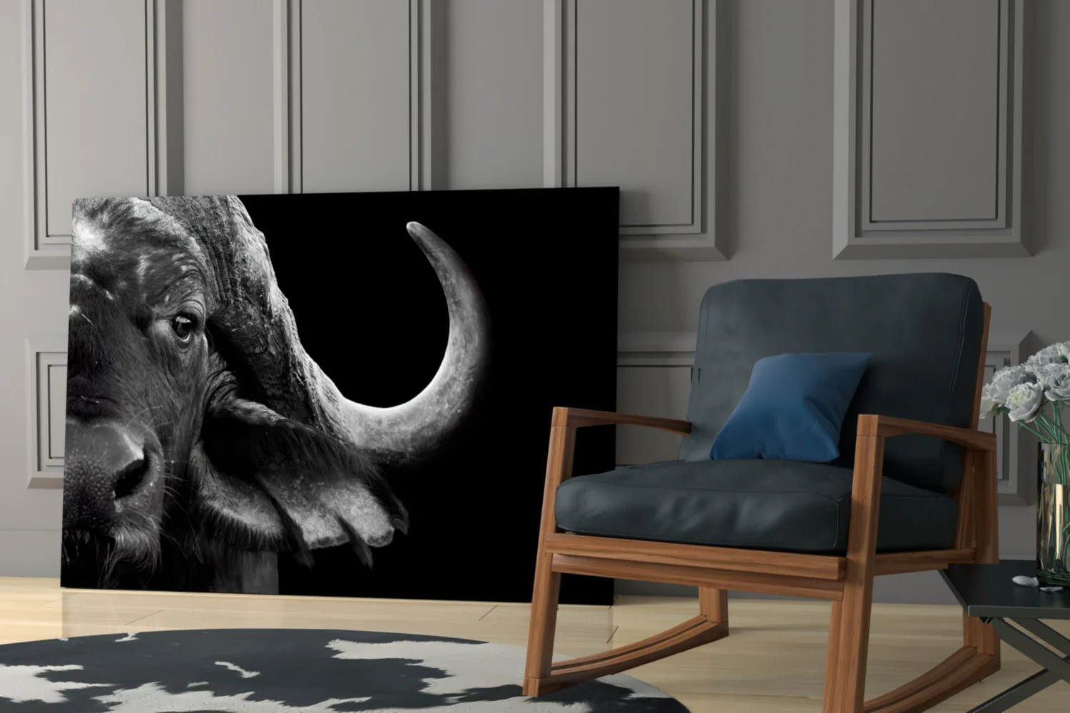 Bison Glass Wall Art - Image 6