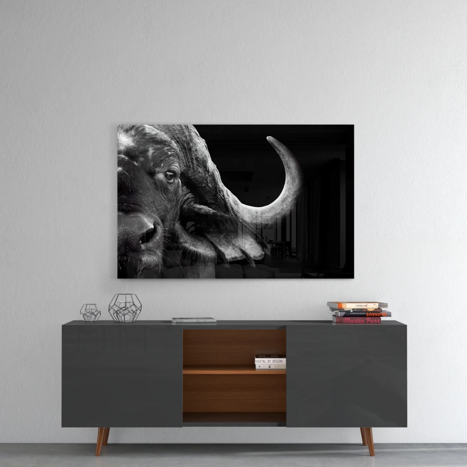 Bison Glass Wall Art - Image 8