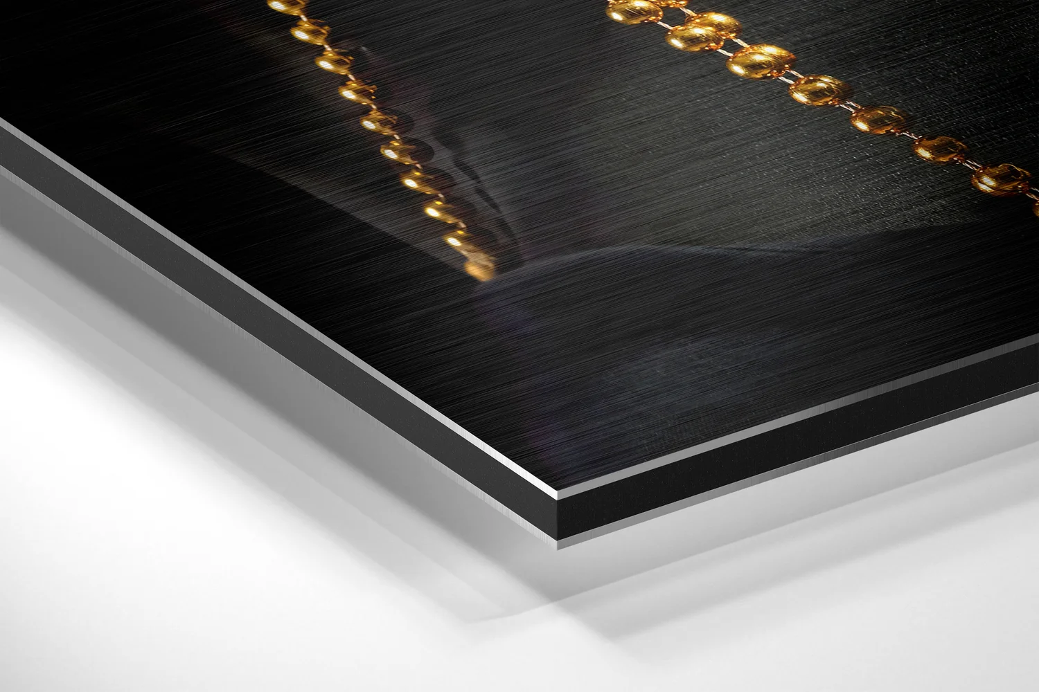 Black Beauty Brushed Aluminium Dibond Wall Art - Image 2