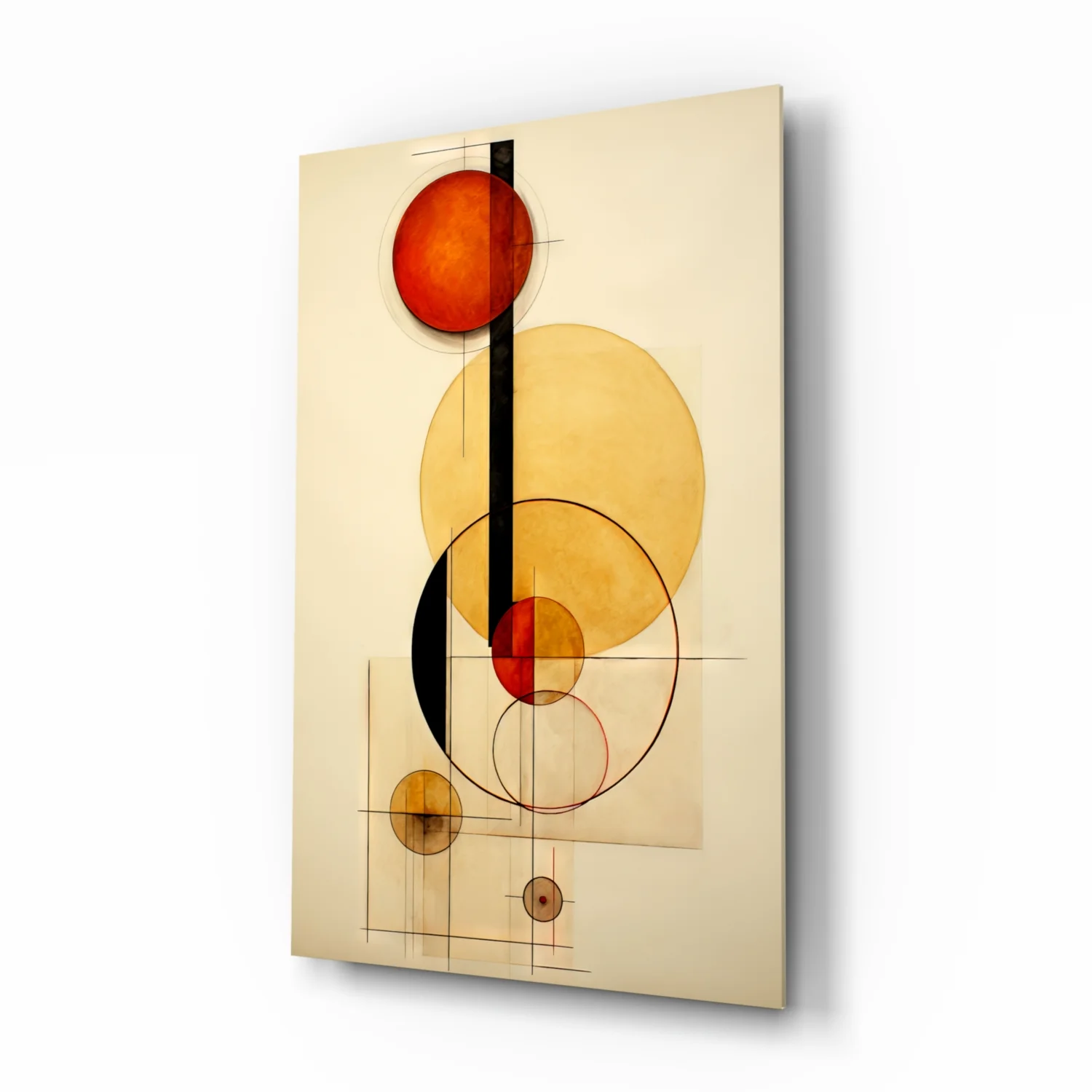 Circles Glass Wall Art|| Designer's Collection - Image 2