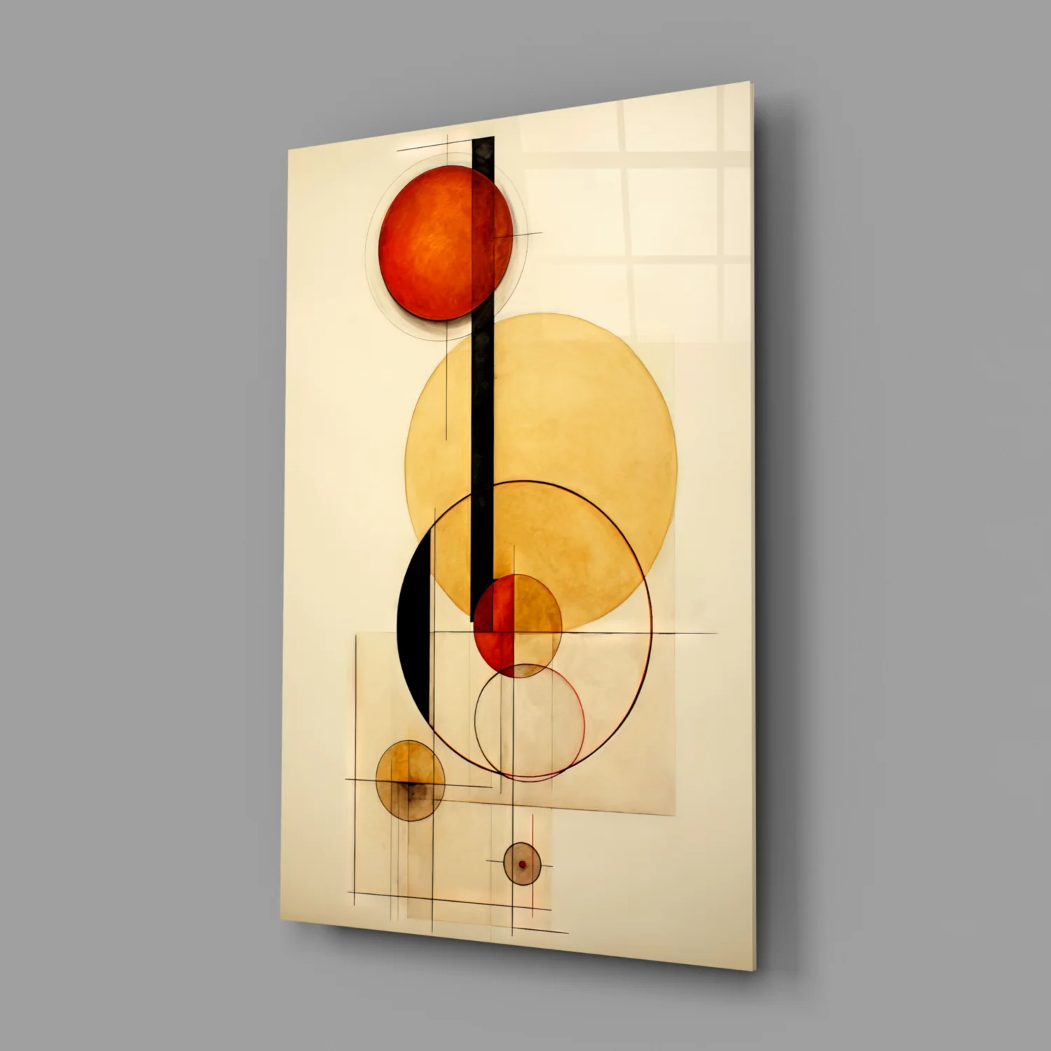 Circles Glass Wall Art|| Designer's Collection - Image 3