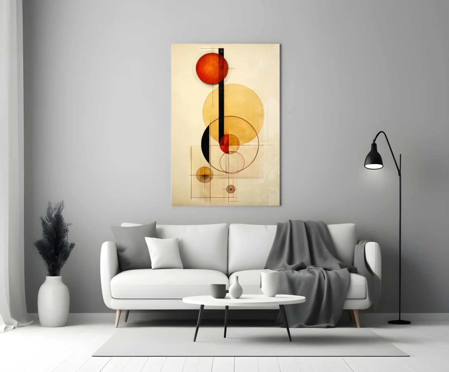 Circles Glass Wall Art|| Designer's Collection - Image 4