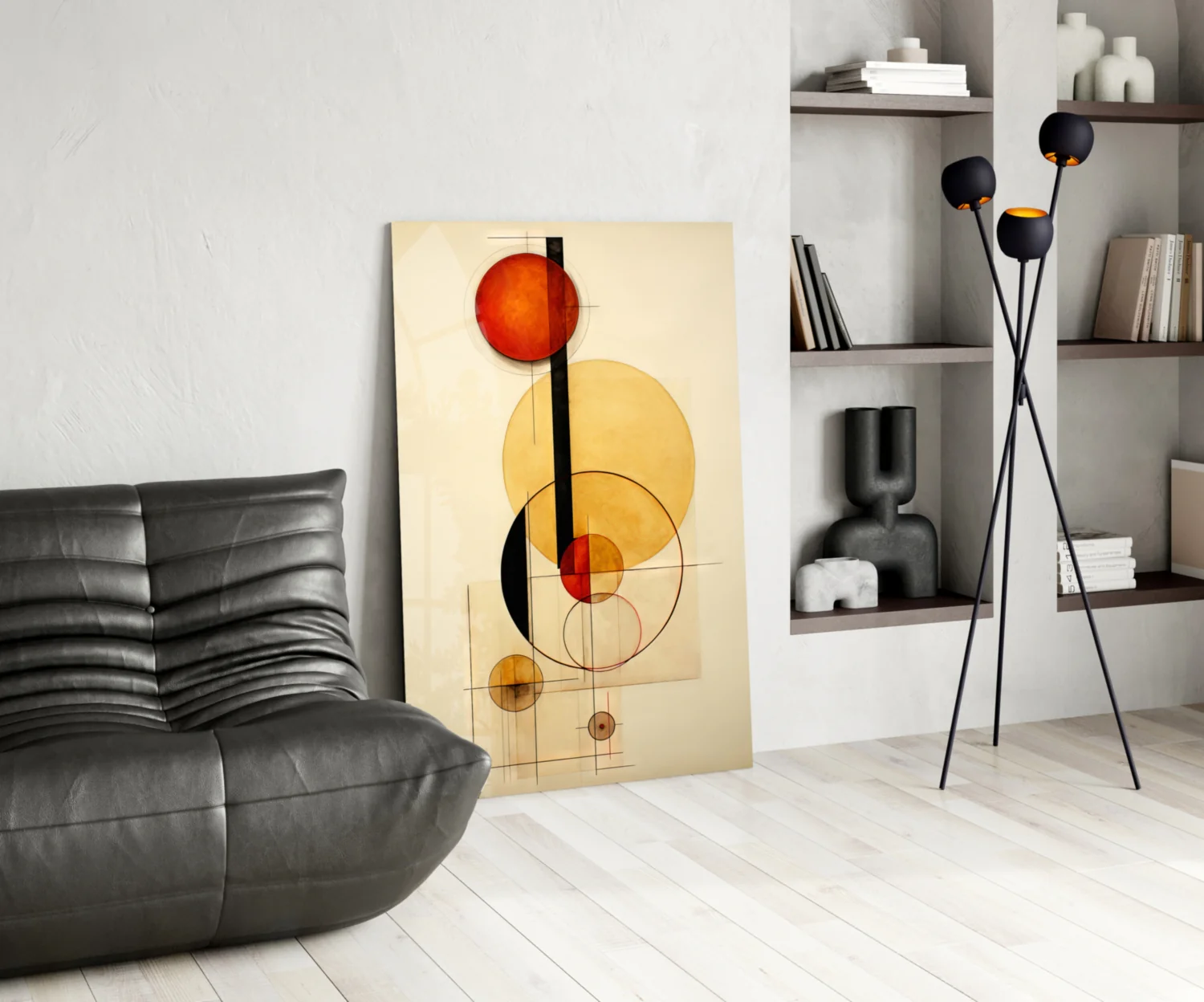 Circles Glass Wall Art|| Designer's Collection - Image 6