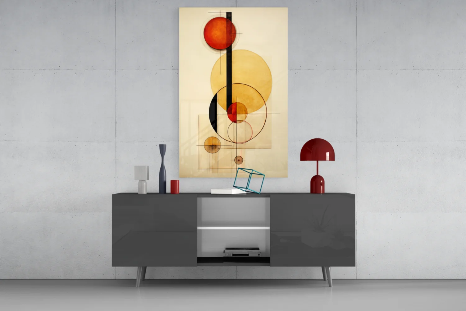 Circles Glass Wall Art|| Designer's Collection - Image 9