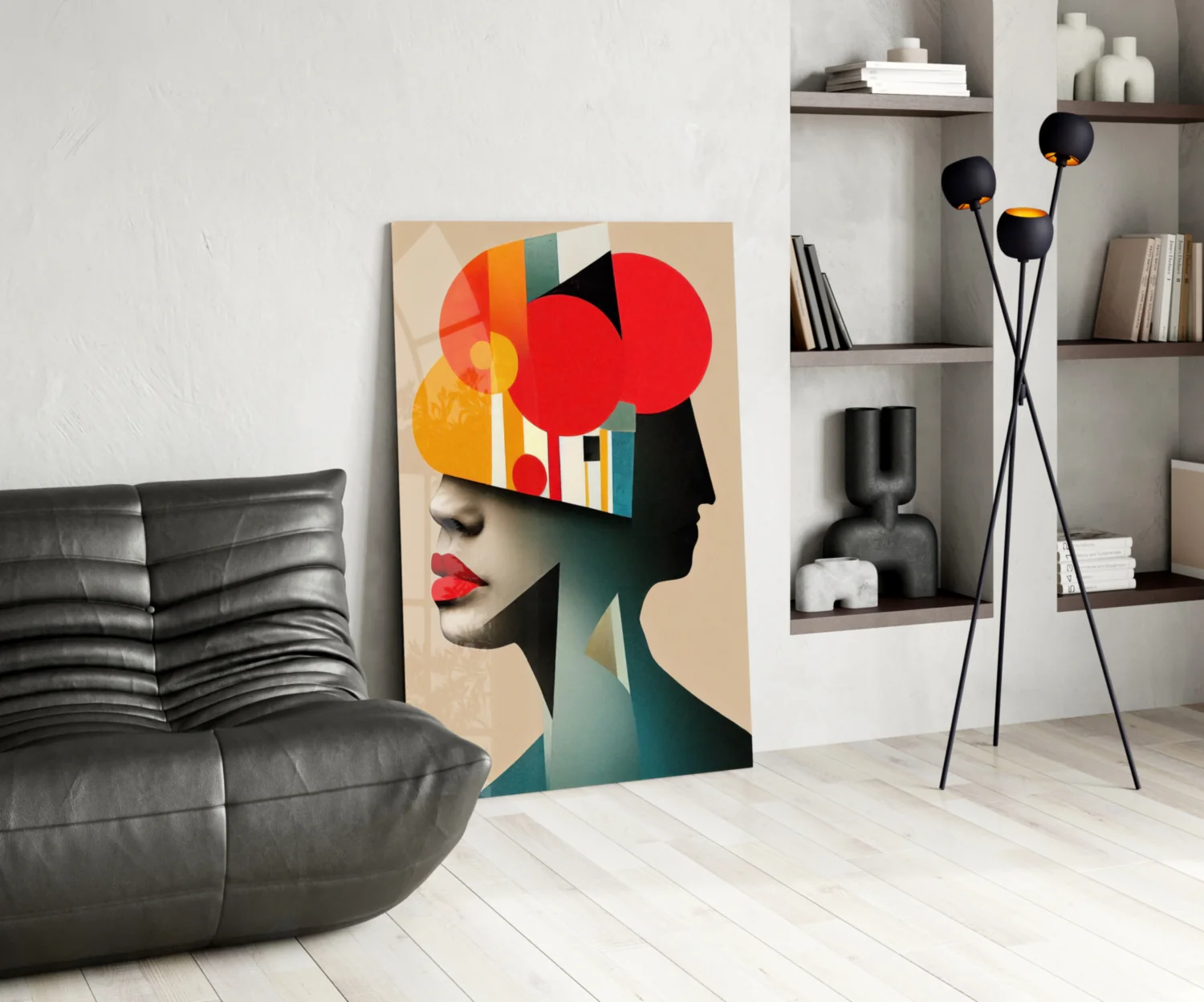 Geometric Thoughts Glass Wall Art || Designer Collection - Image 5