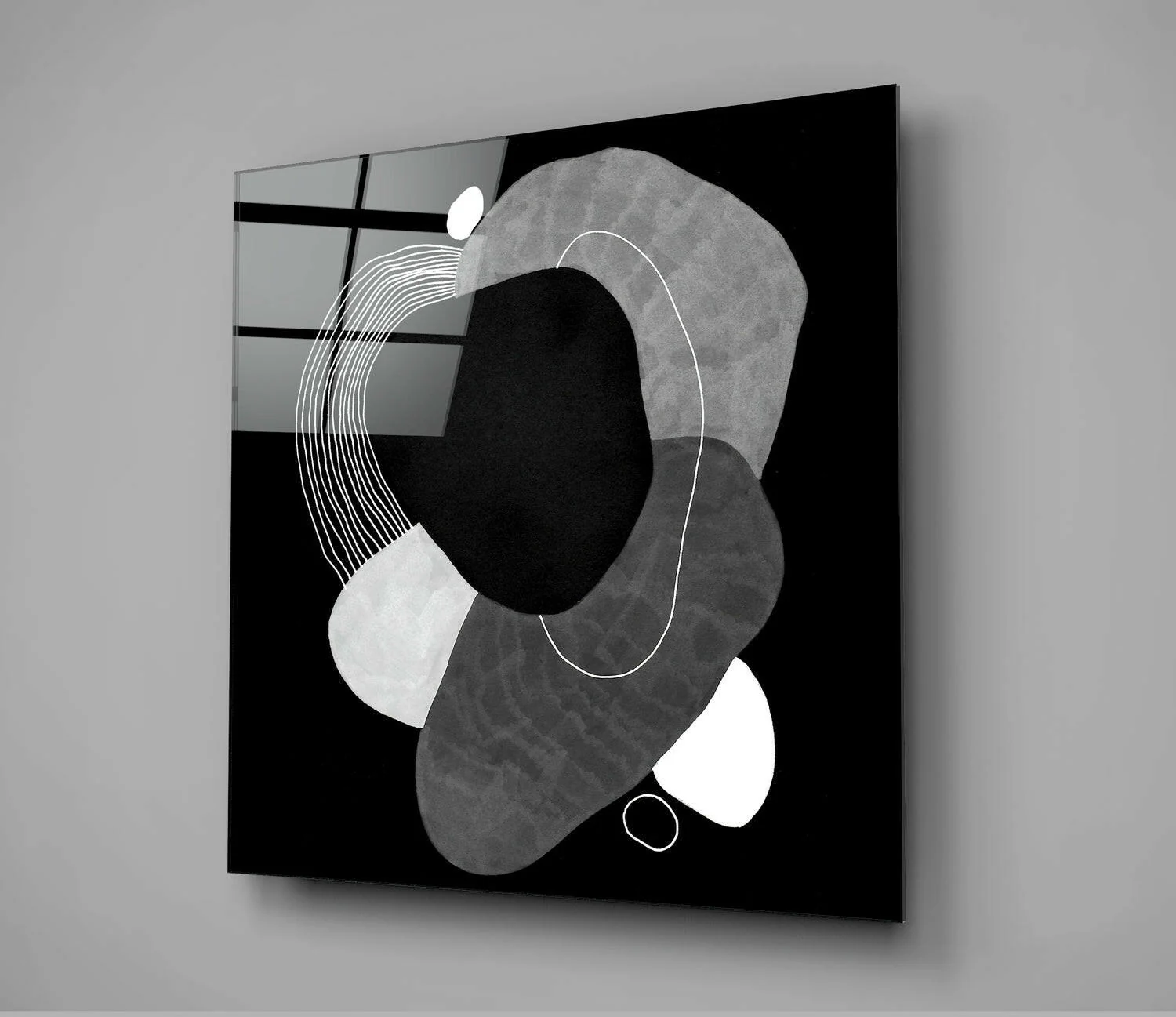 Black Glass Wall Art - Image 2