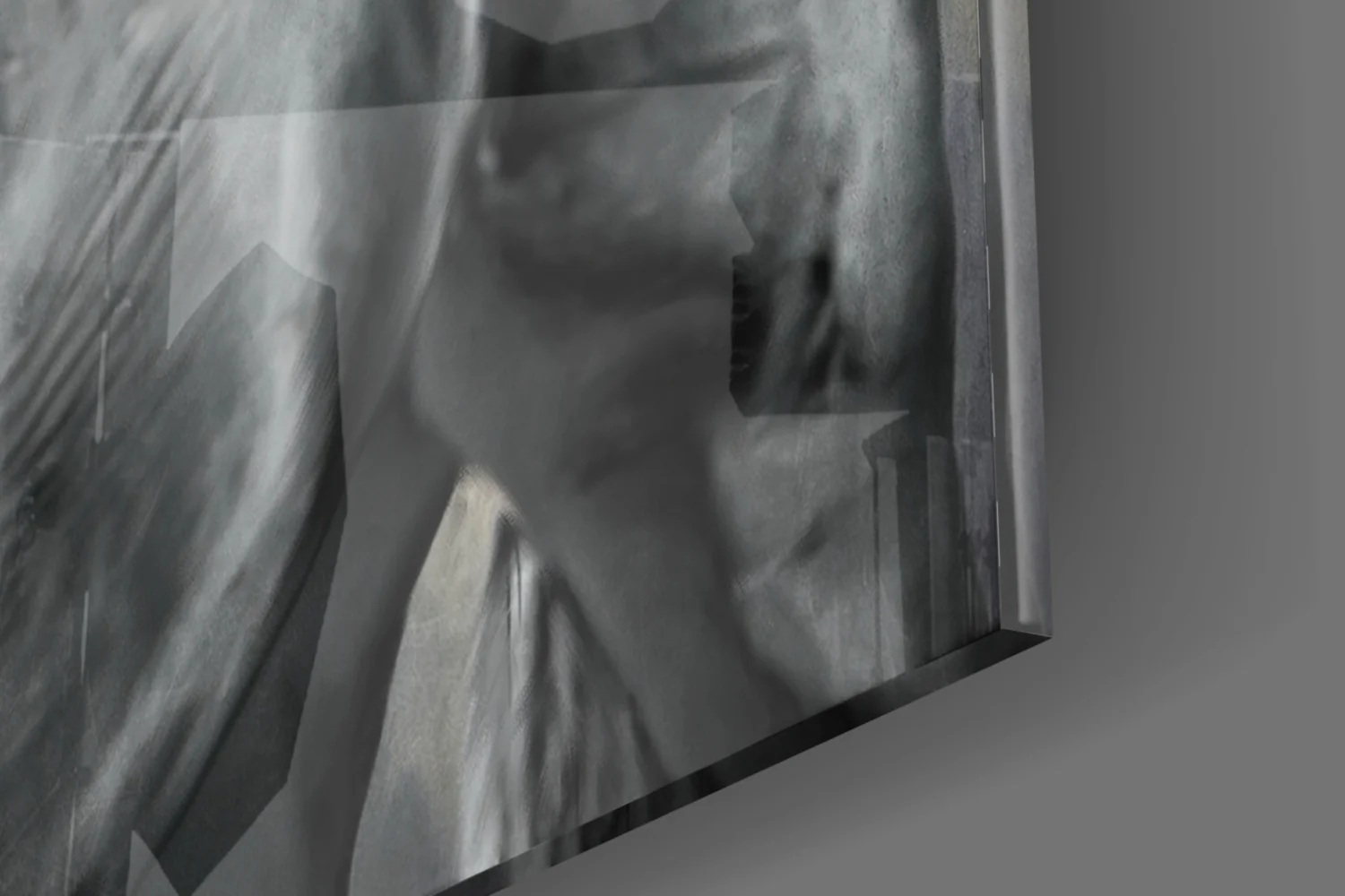 Black Horse Leather Halter Glass Wall Art - Image 8