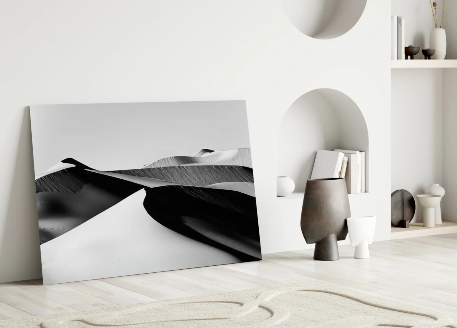 Black Landscape Glass Wall Art - Image 4
