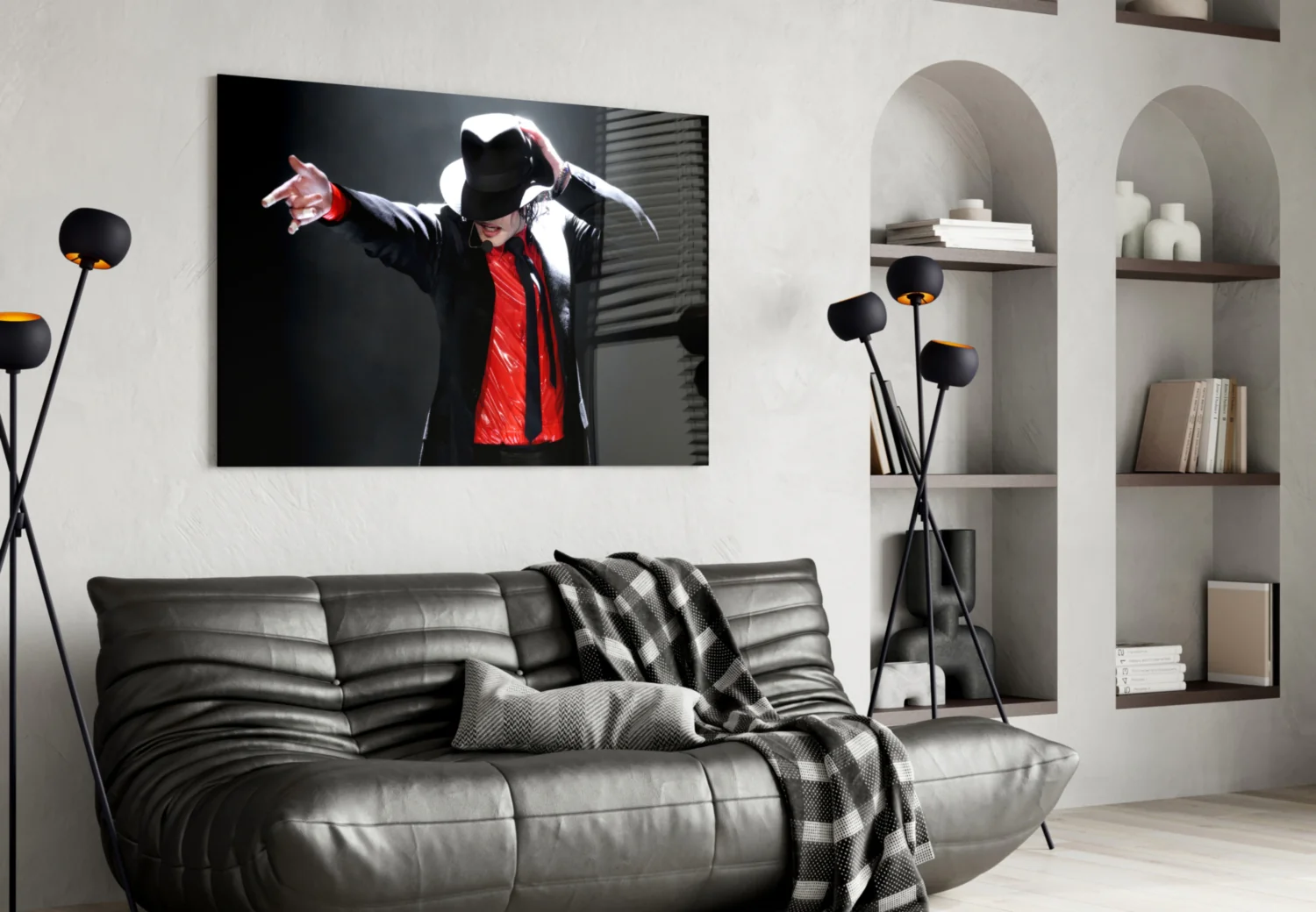 Sequined Glove Dancer Glass Wall Art - Image 4