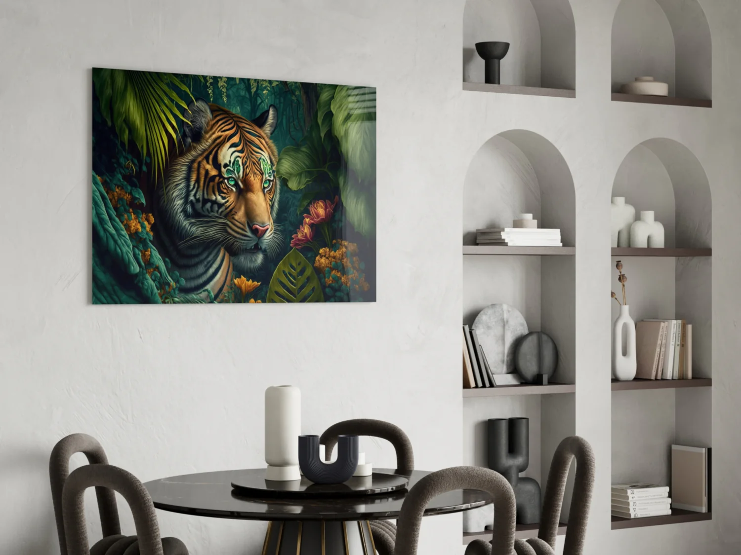 Trap Behind Flowers Glass Wall Art || Designer Collection - Image 6