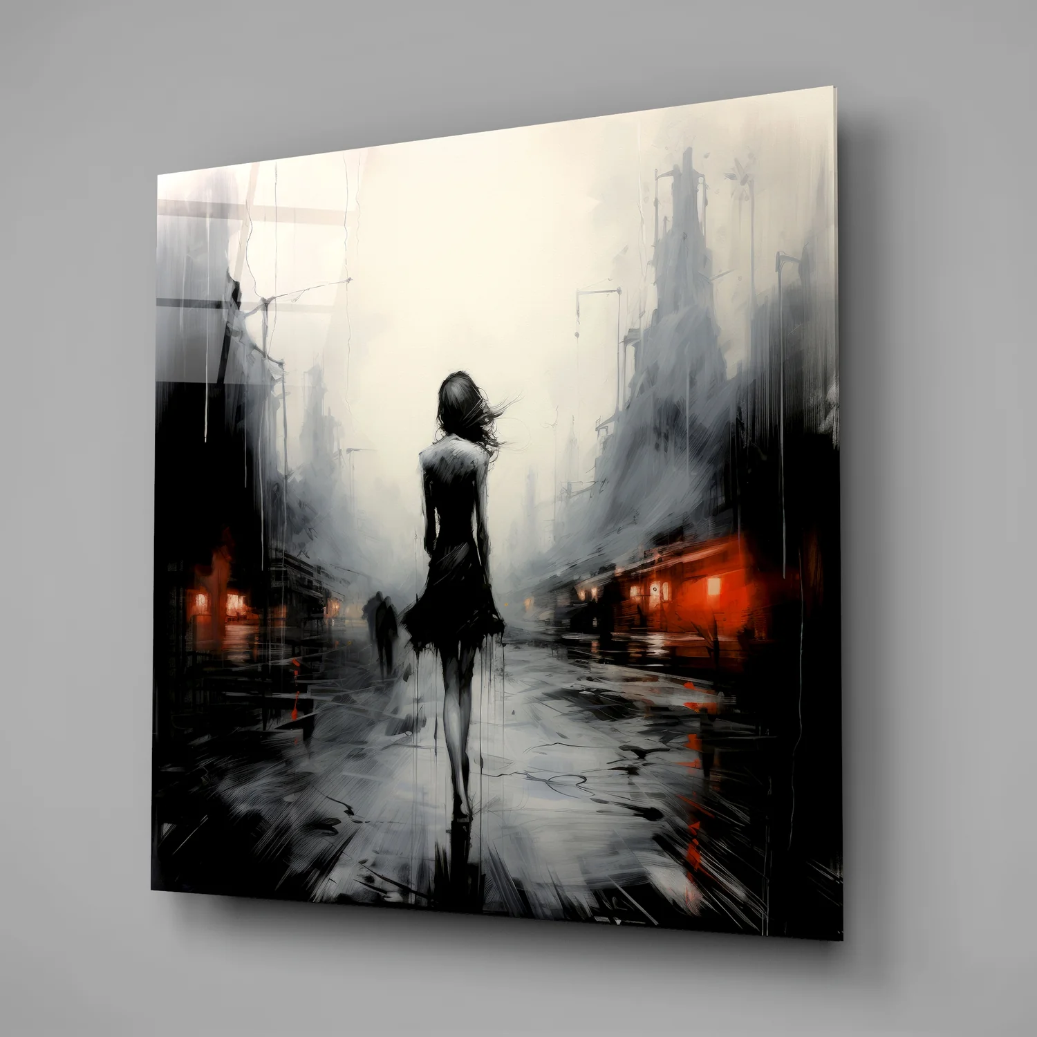 Alone Glass Wall Art|| Designer's Collection - Image 2