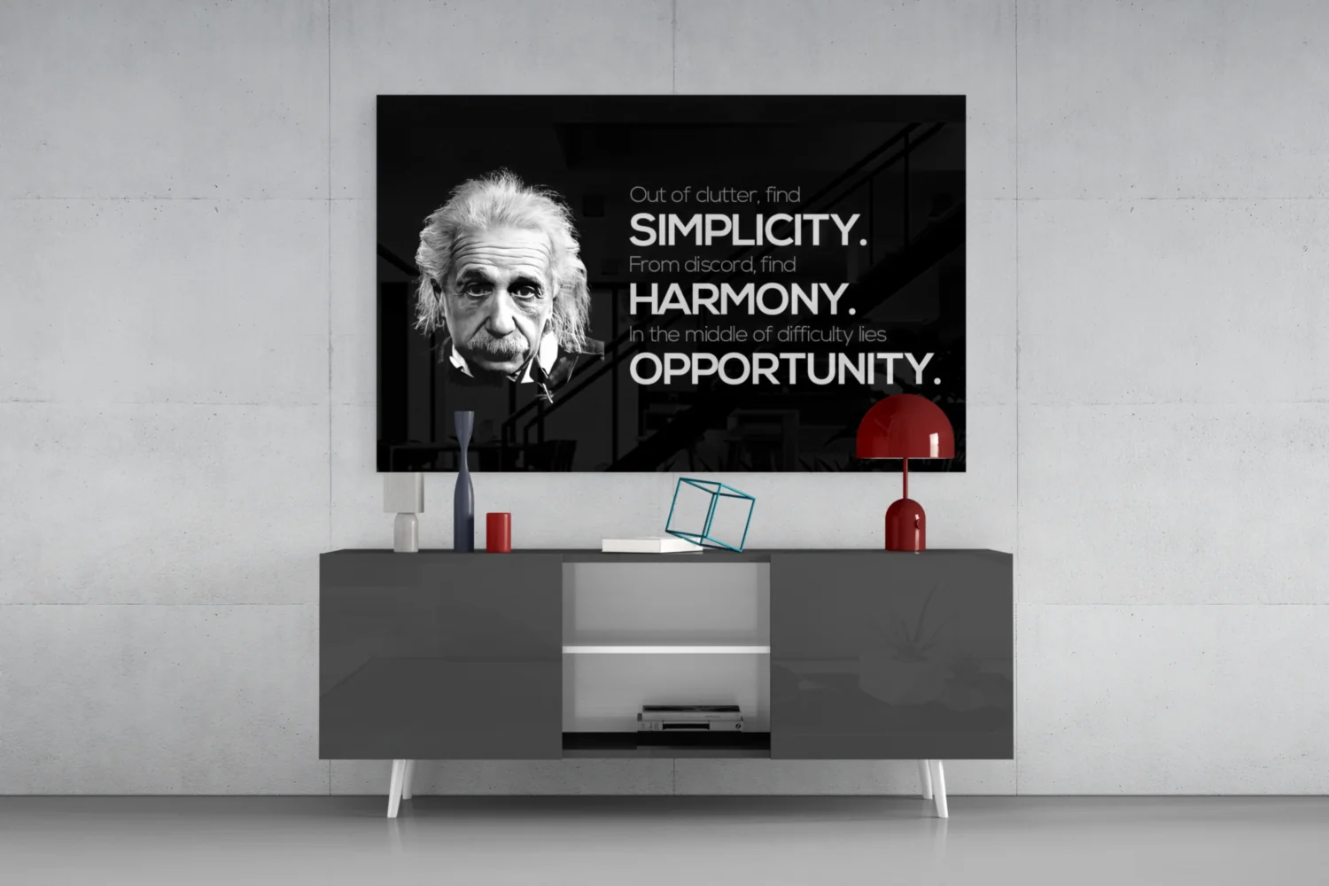 Genius Scientist Portrait Glass Wall Art - Image 9