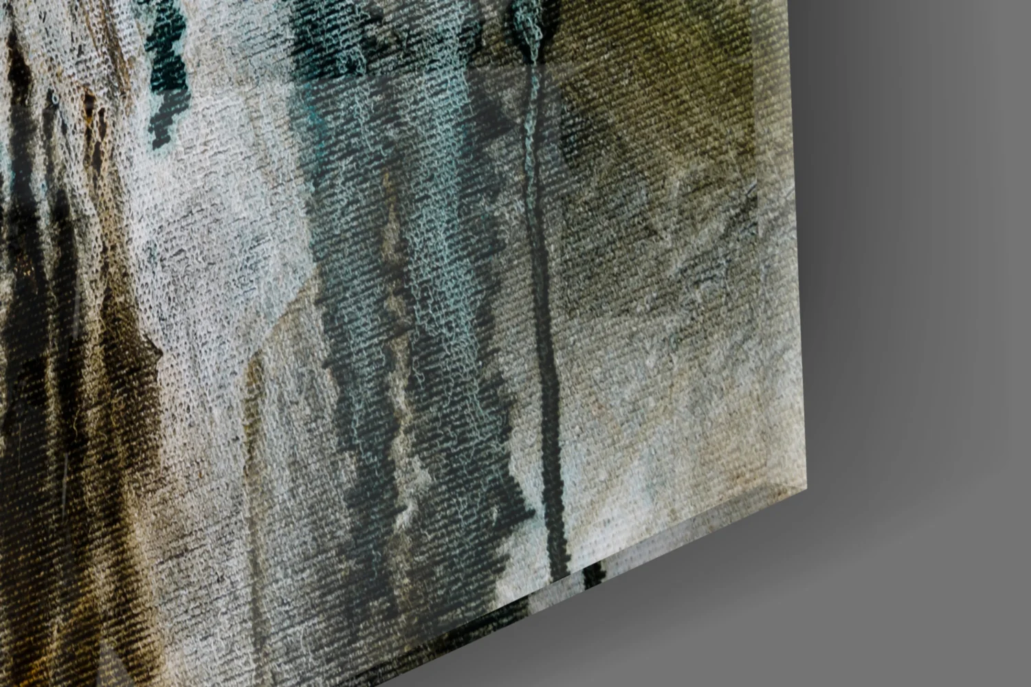 Blue and Beige Dripping Glass Wall Art - Image 7
