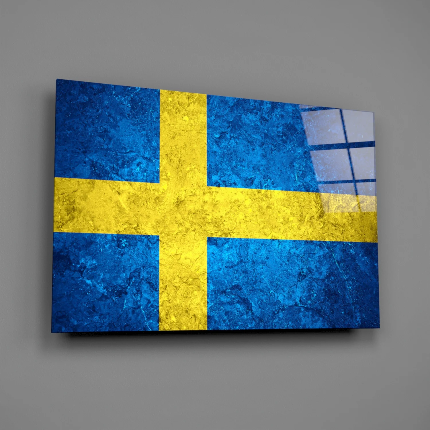 Flag of Sweden Glass Wall Art - Image 2