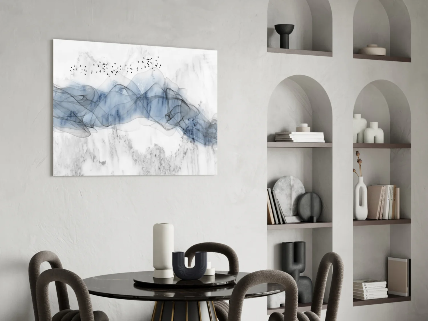 Blue Fog Glass Wall Art - Image 6