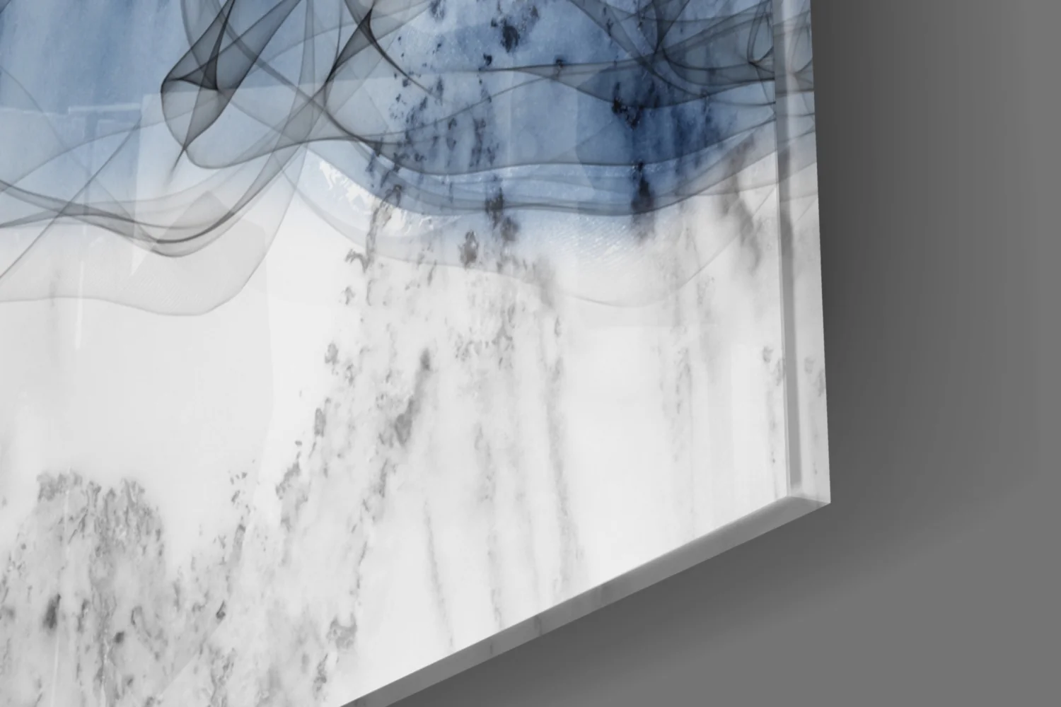 Blue Fog Glass Wall Art - Image 8