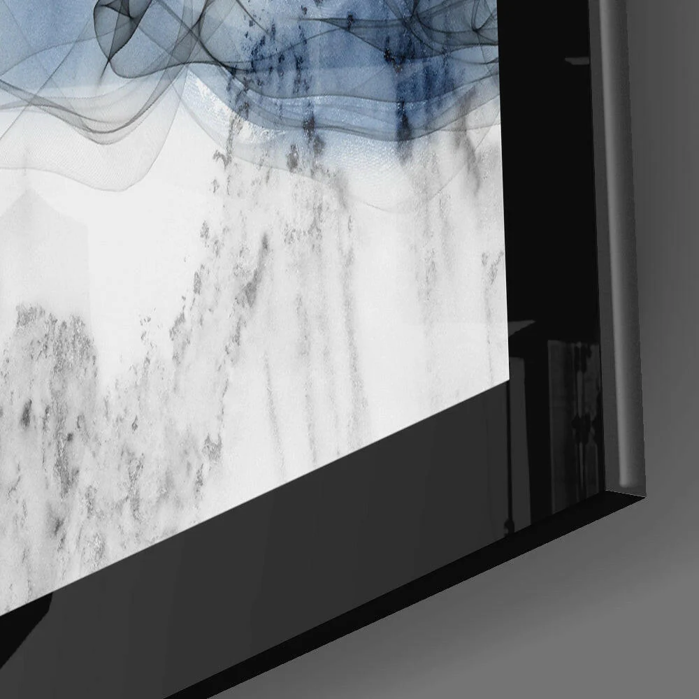 Blue Nebula Glass Wall Art - Image 3