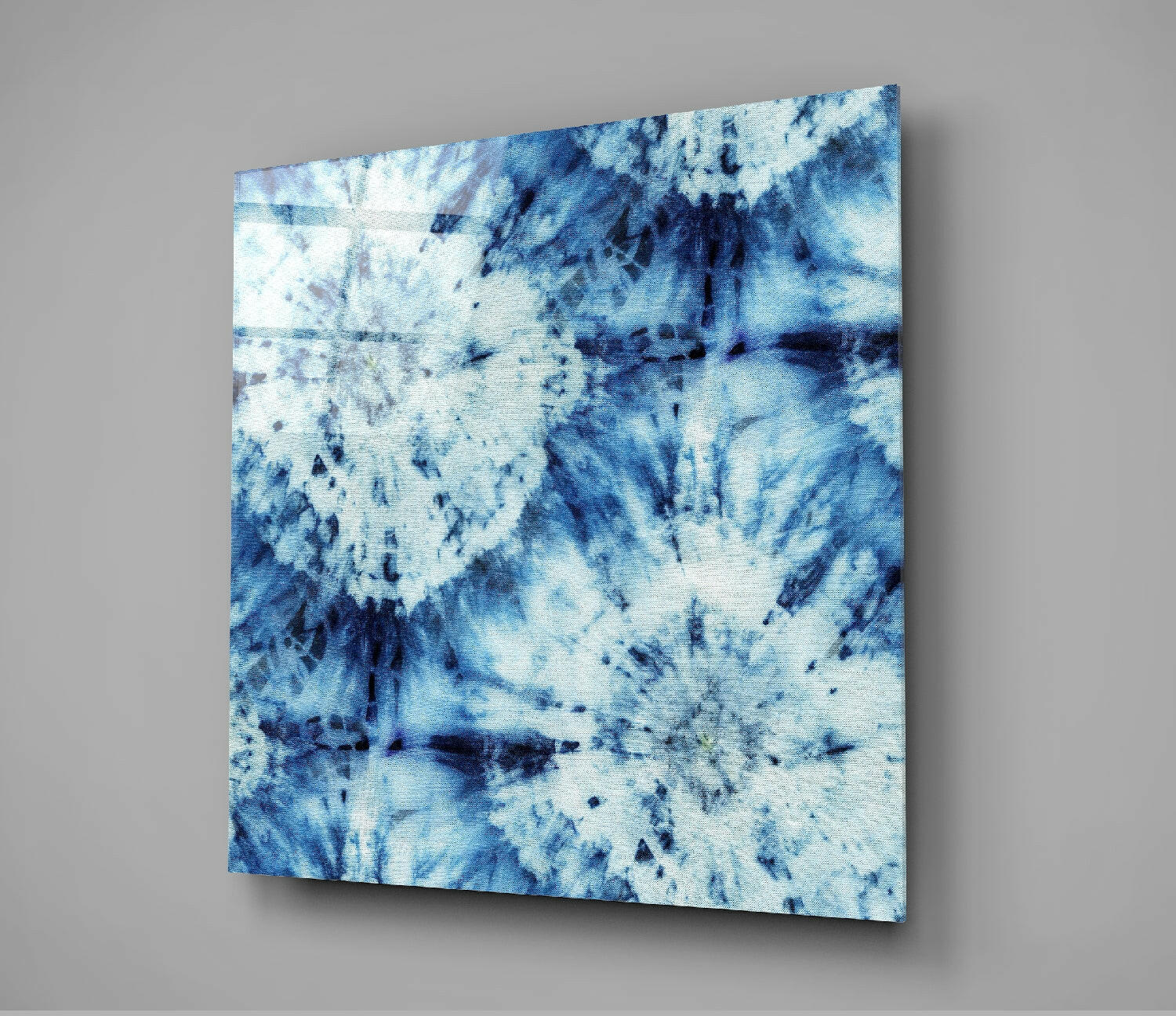 Blue Pattern Glass Wall Art - Image 3