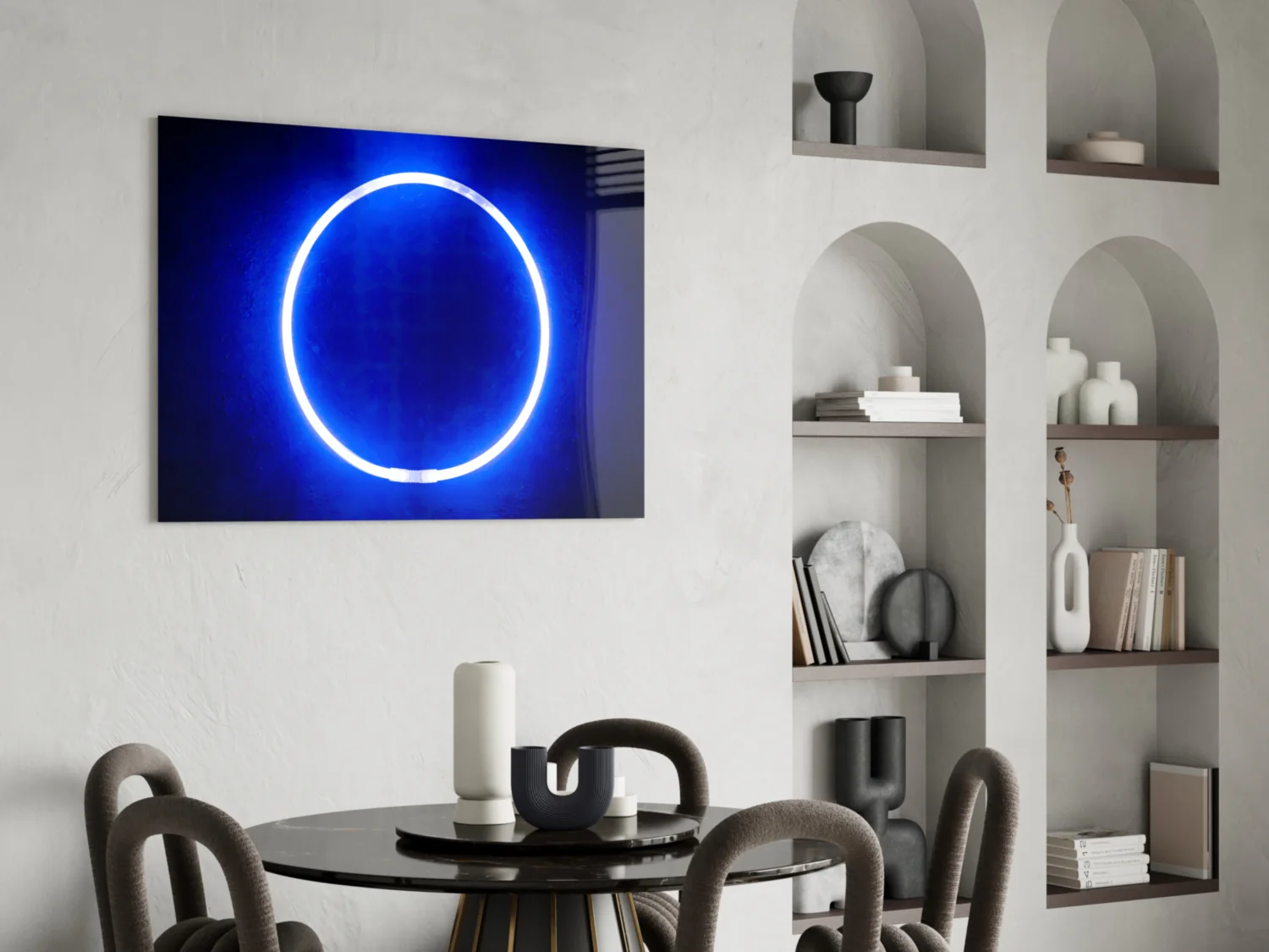 Blue Ring Glass Wall Art - Image 5