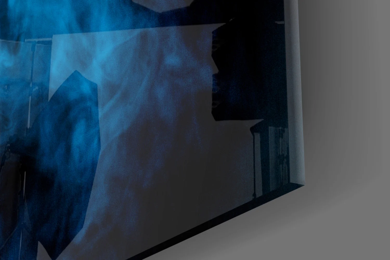 Blue Smoke Glass Wall Art - Image 7