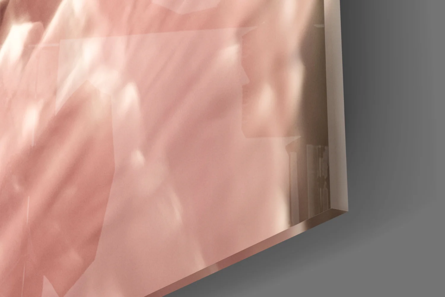 Blush Gerbera Daisy Macro Glass Wall Art - Image 8