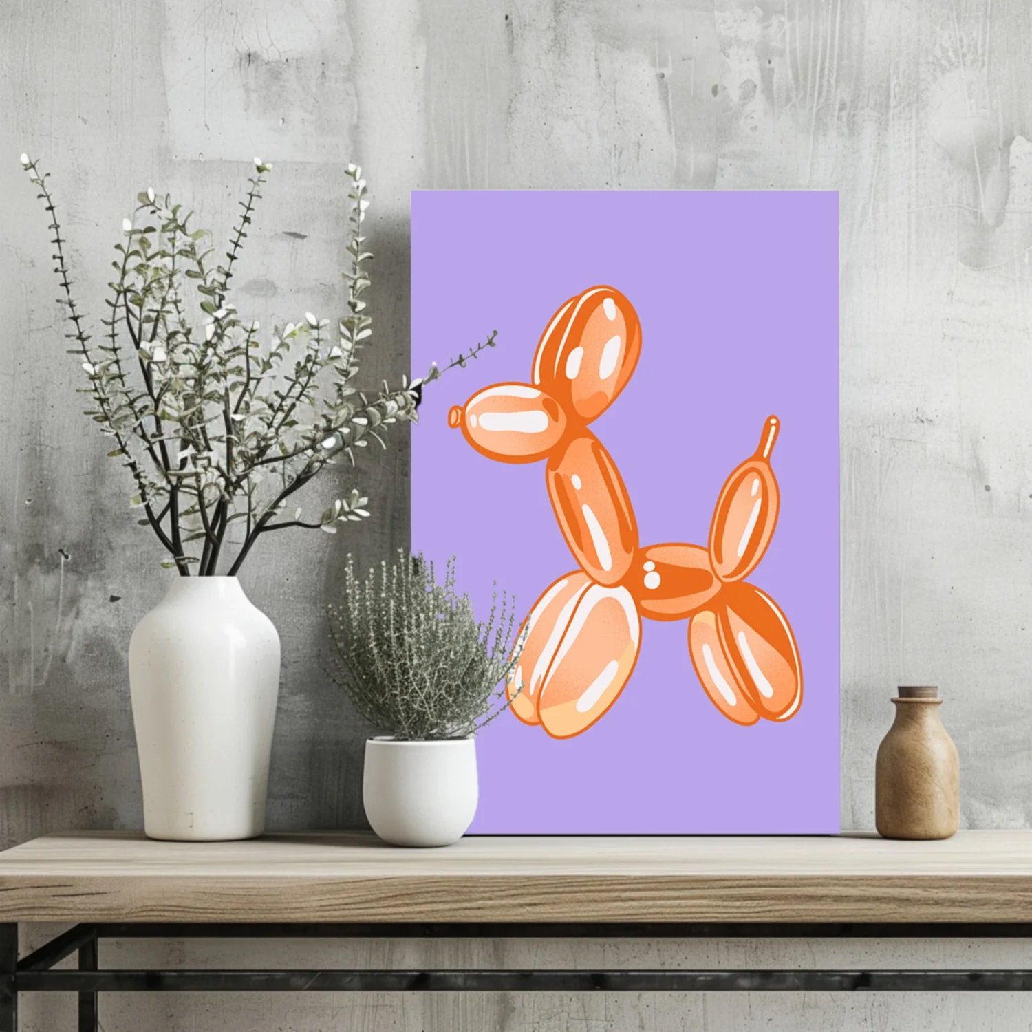 Glossy Metallic Pup Aluminum Print - Image 2